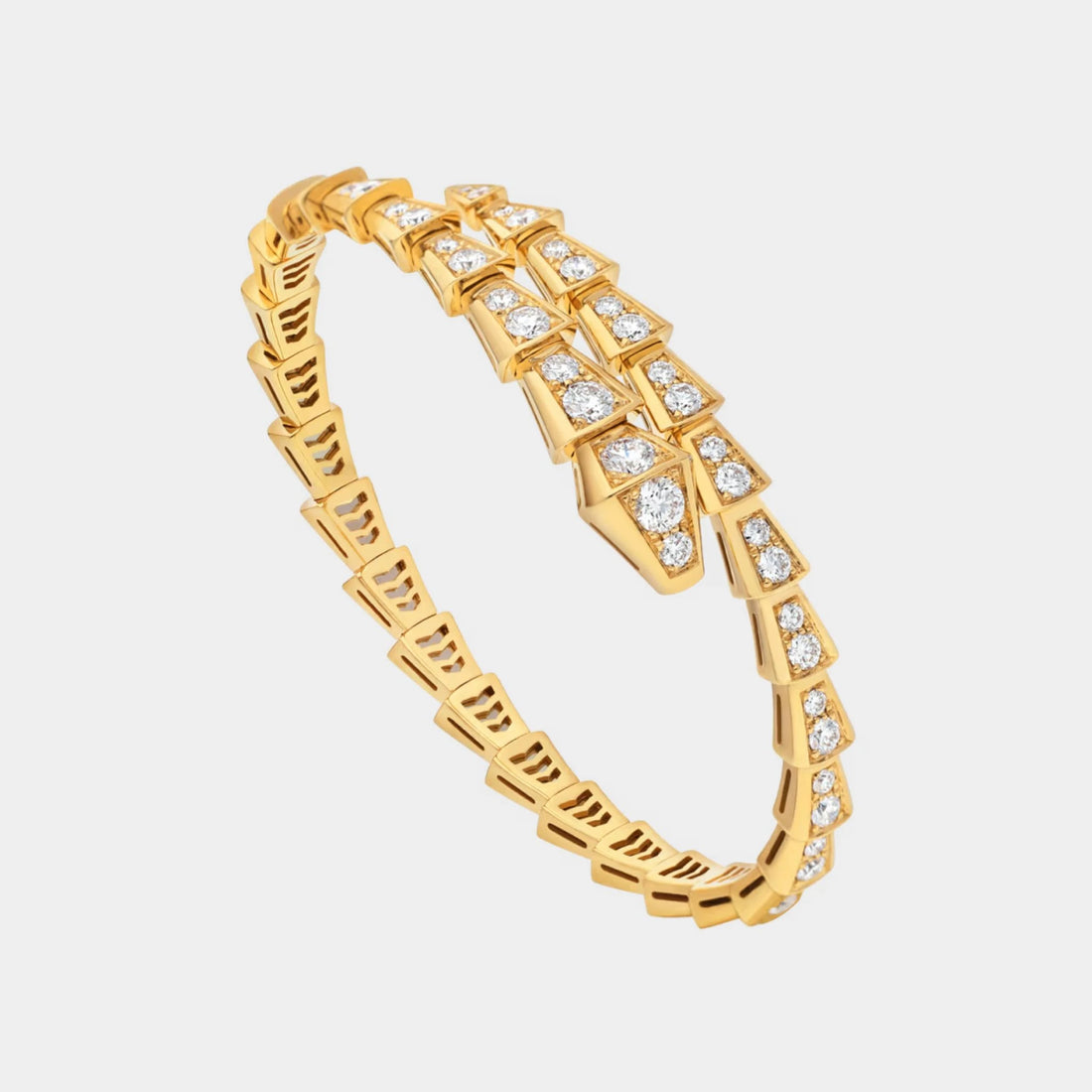 Bvlgari Serpenti Viper Diamond Bracelet yellow gold