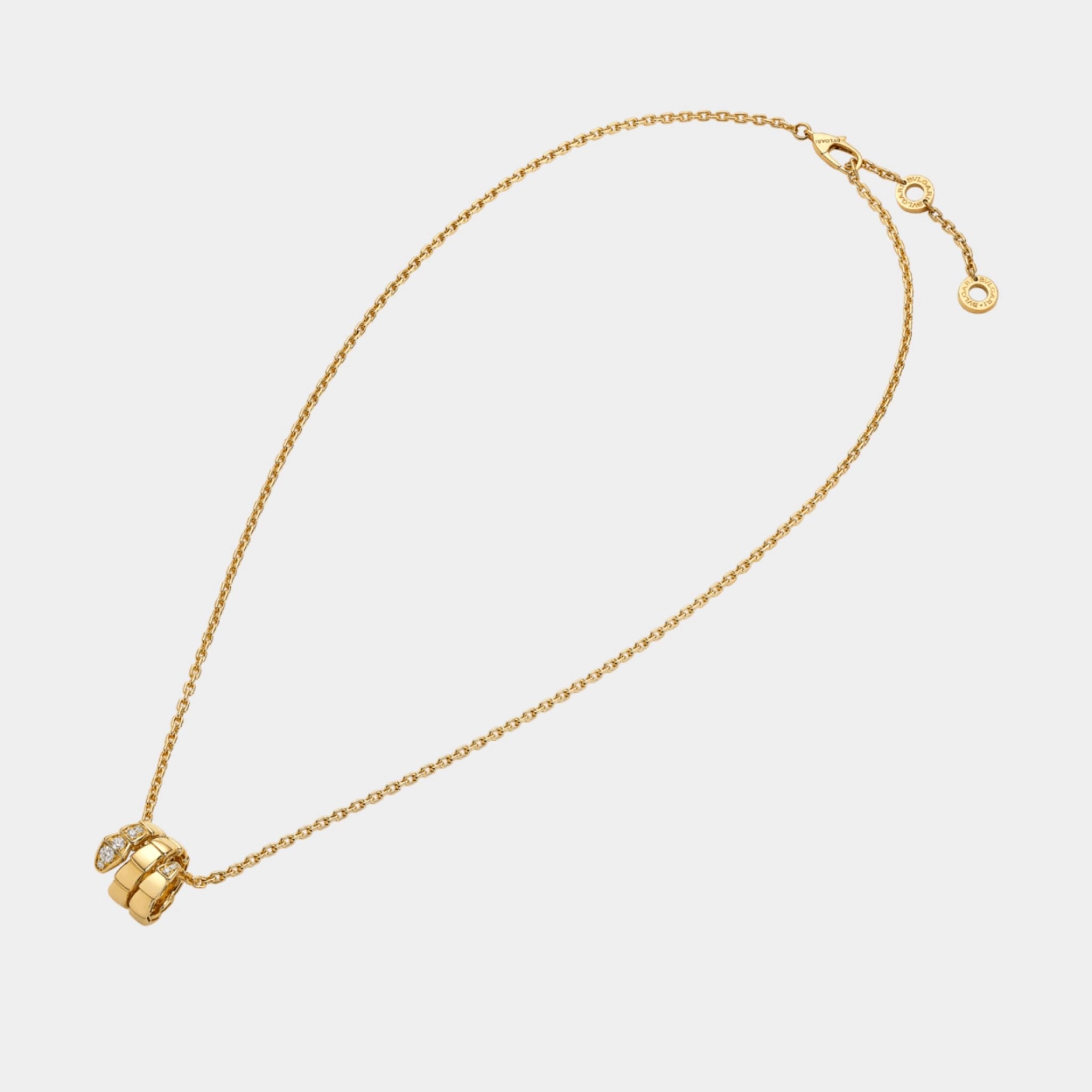 Serpenti Viper Necklace Yellow Gold, Far
