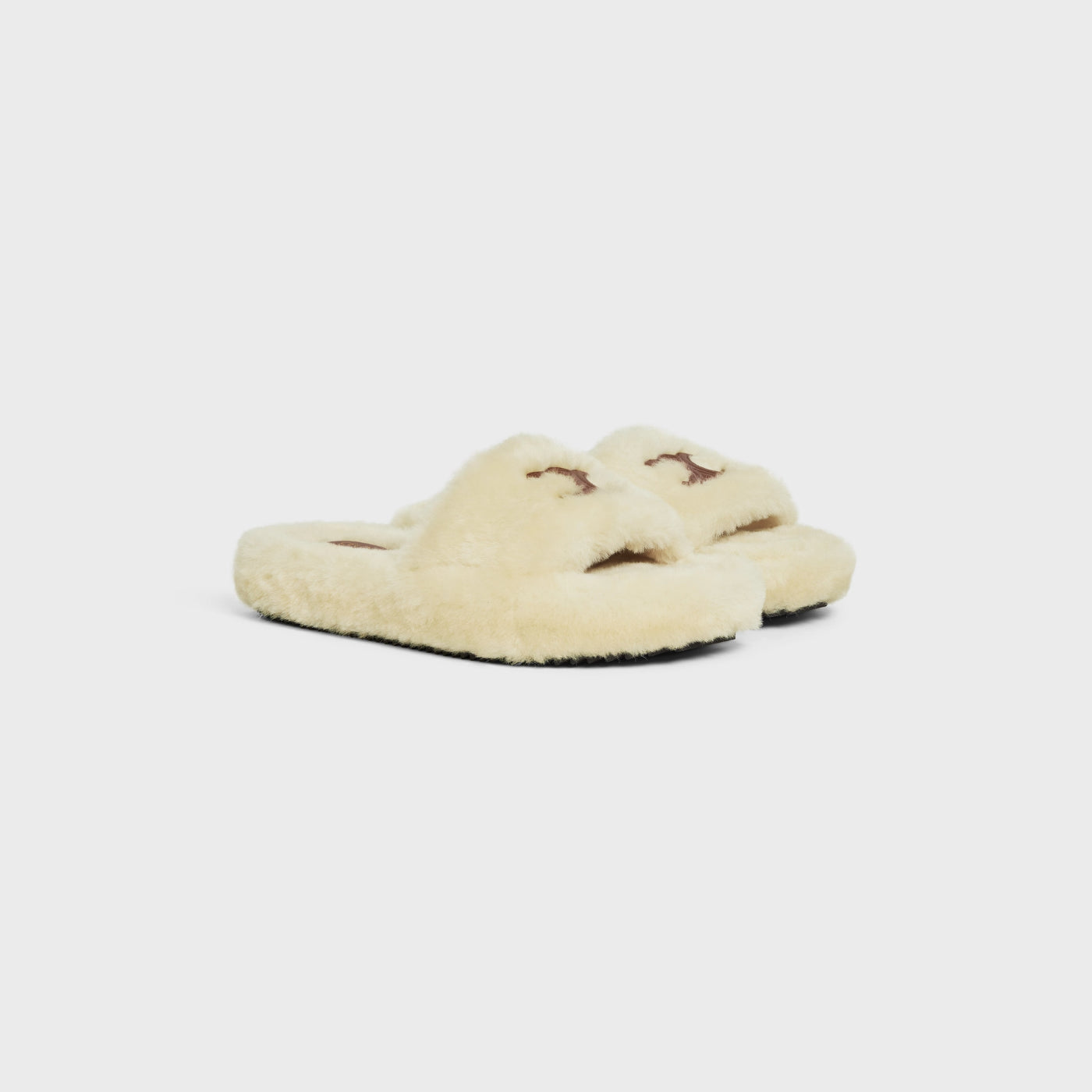 Fur Slides In Shearling