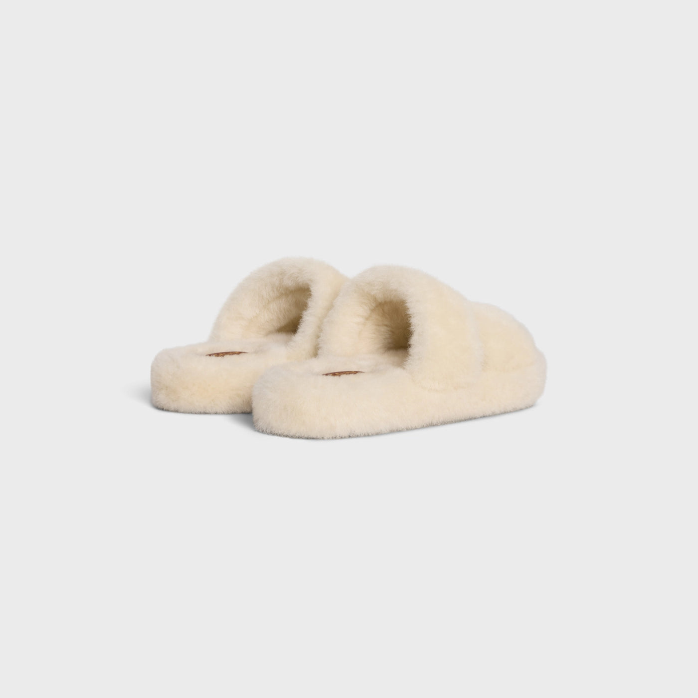 Fur Slides Triomphe In Shearling