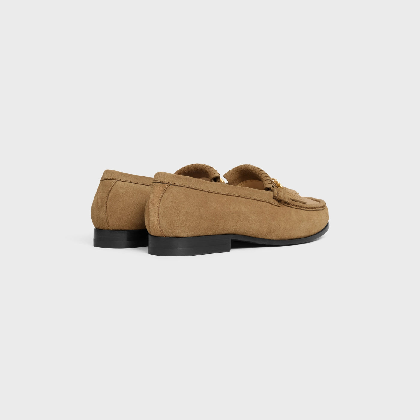 Luco Loafer With Fringes In Suede Calfskin