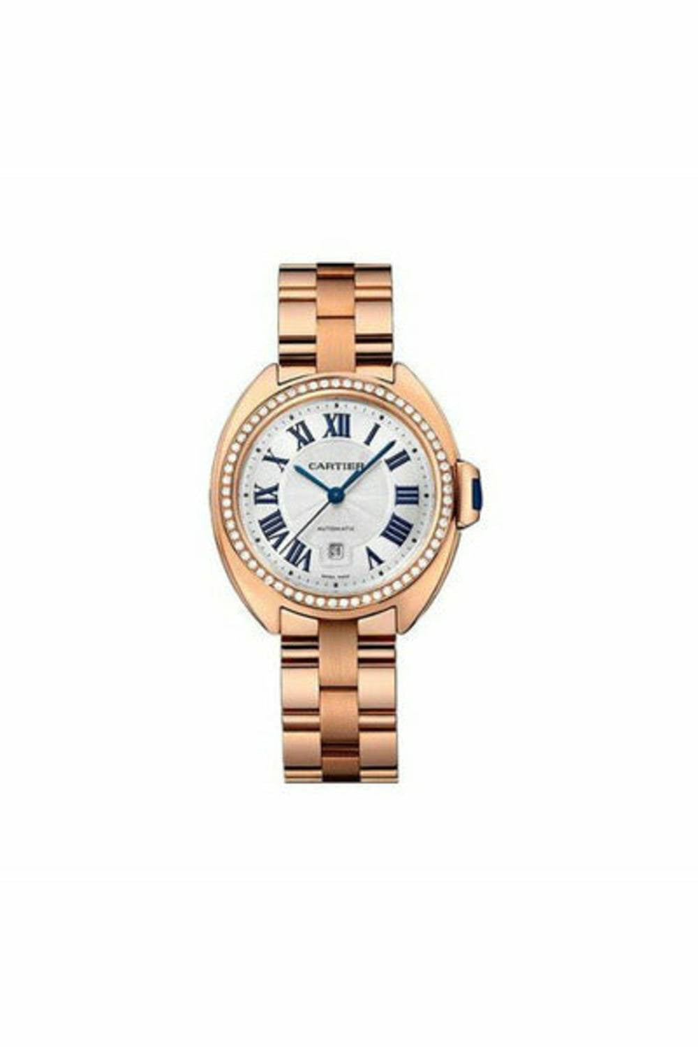 Cle De Cartier 31Mm 18Kt Rose Gold Ladies Watch