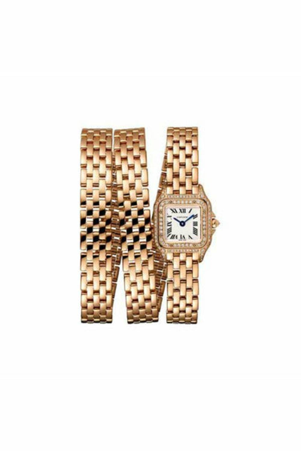 Panthere De Cartier Triple Loop 20Mm X 25Mm 18Kt Rose Gold Ladies Watch