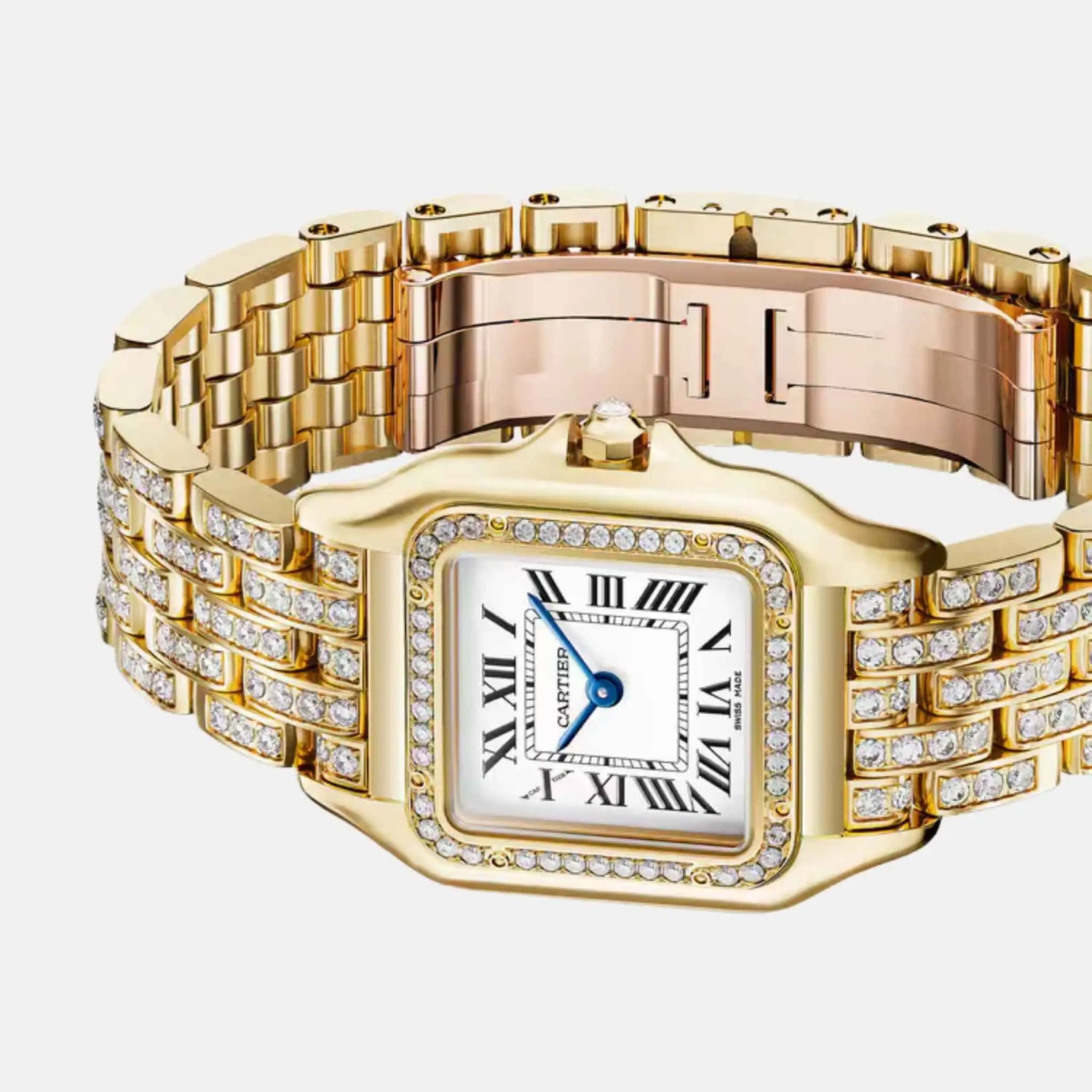 Cartier Panthere Medium Model Yellow Gold Diamond Set WJPN0060, Close