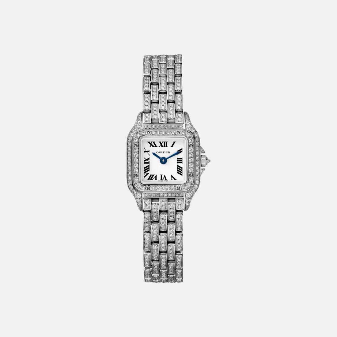 Cartier Panthere Mini Model in Rhodium White Gold in Diamond HPI01719