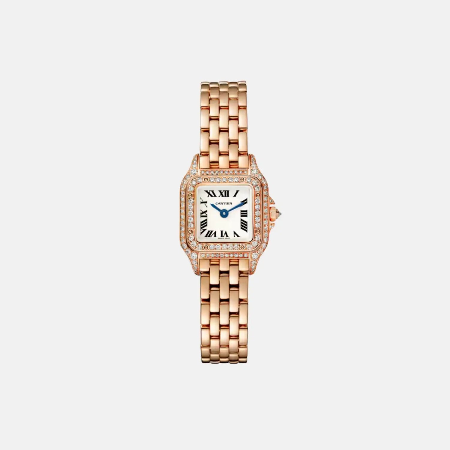 Cartier Panthere Mini Model Rose Gold Diamond Set WJPN0020, Front