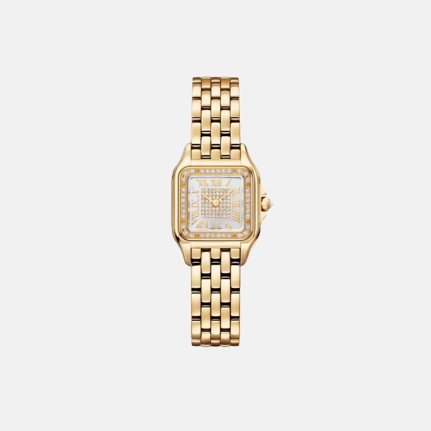 Cartier Panthere Small Model Yellow Gold Diamond Set WJPN0080, Front