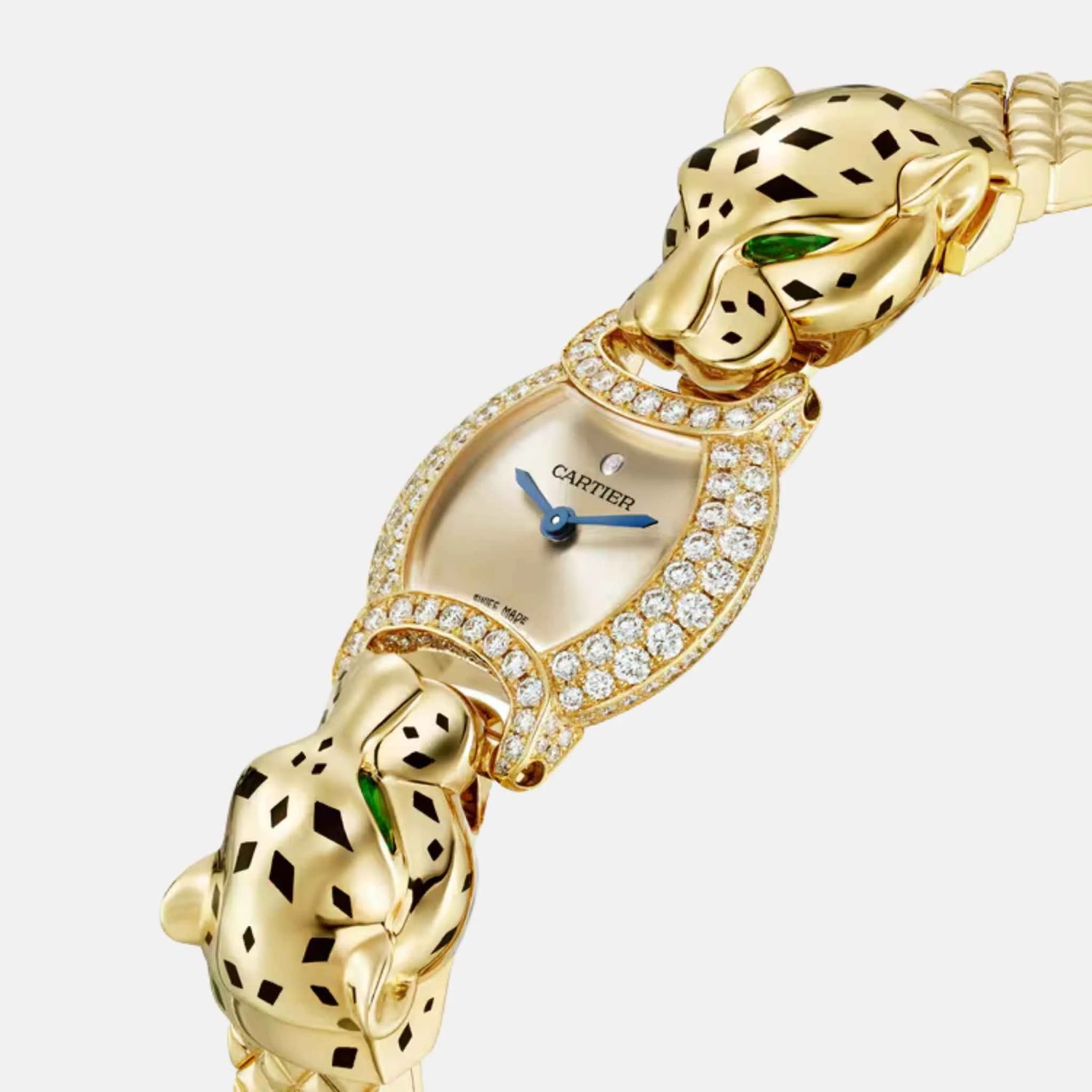 Cartier Panthere Yellow Gold Diamond Double Panther Heads HPI01441, Close