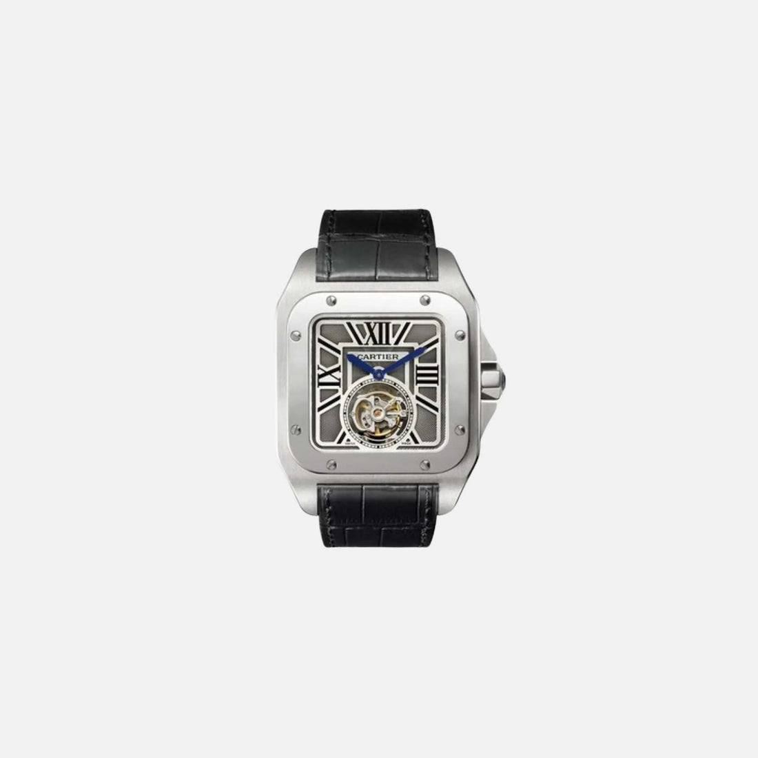 Cartier Santos 100 Flying Tourbillon Limited Edition White Gold W2020017, Front 