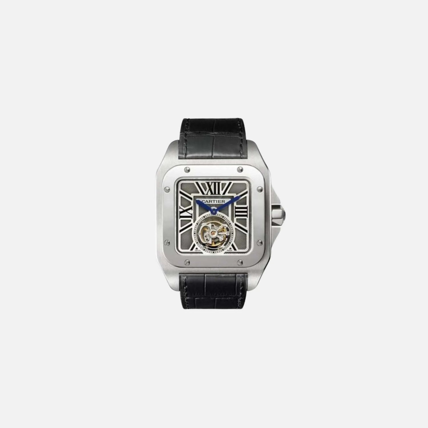 Cartier Santos 100 Flying Tourbillon Limited Edition White Gold W2020017, Front 