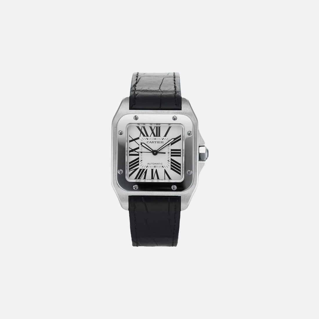 Cartier Santos 100 Medium Stainless Steel 41mm W20073X8, Front 