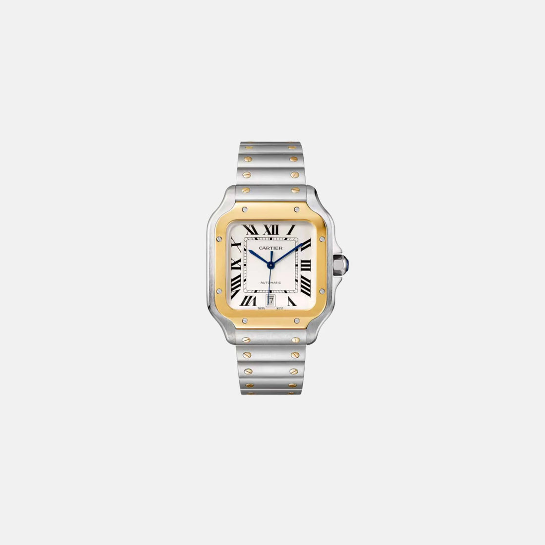 Cartier Santos De Cartier Large Steel &amp; Yellow Gold W2SA0009 40mm , Front