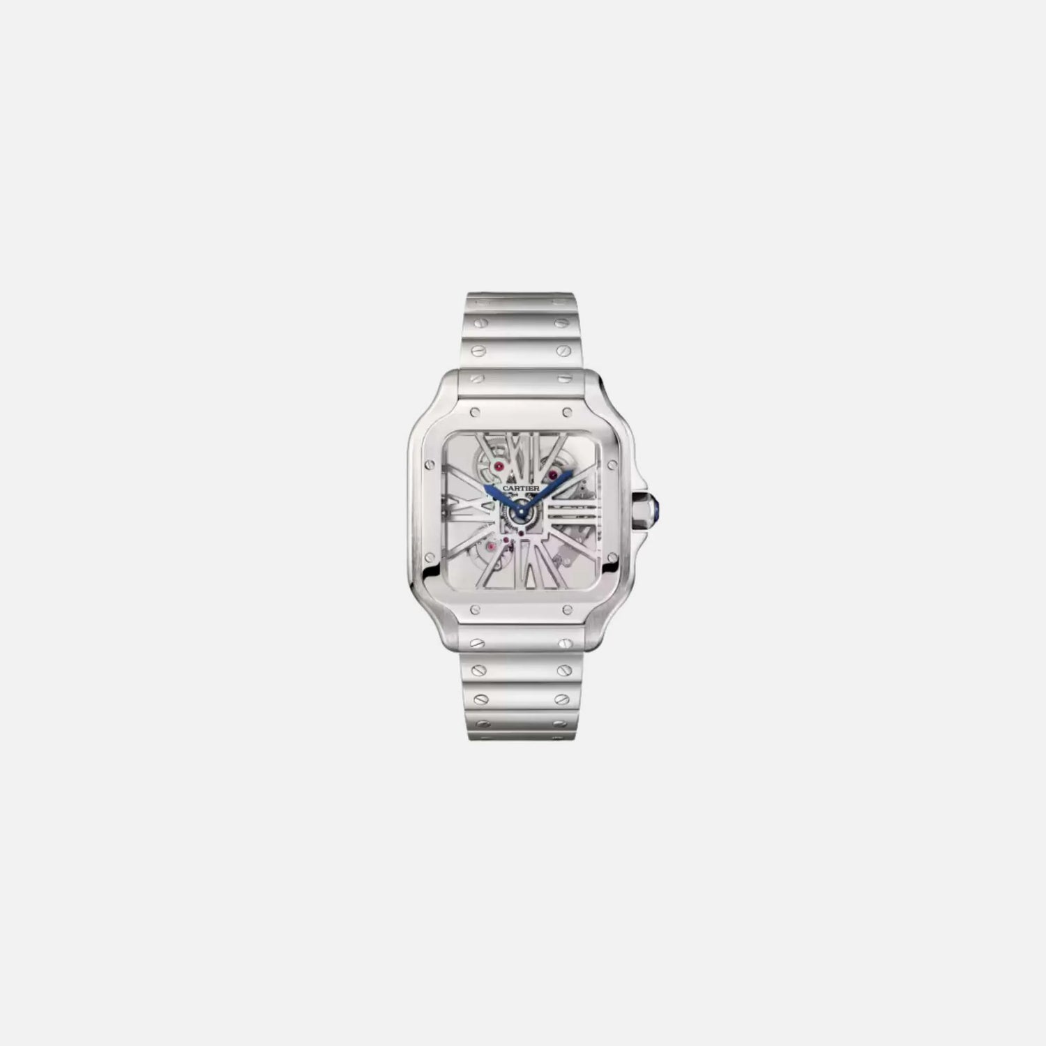 Cartier Santos De Cartier Skeleton Steel 40m WHSA0015, Front
