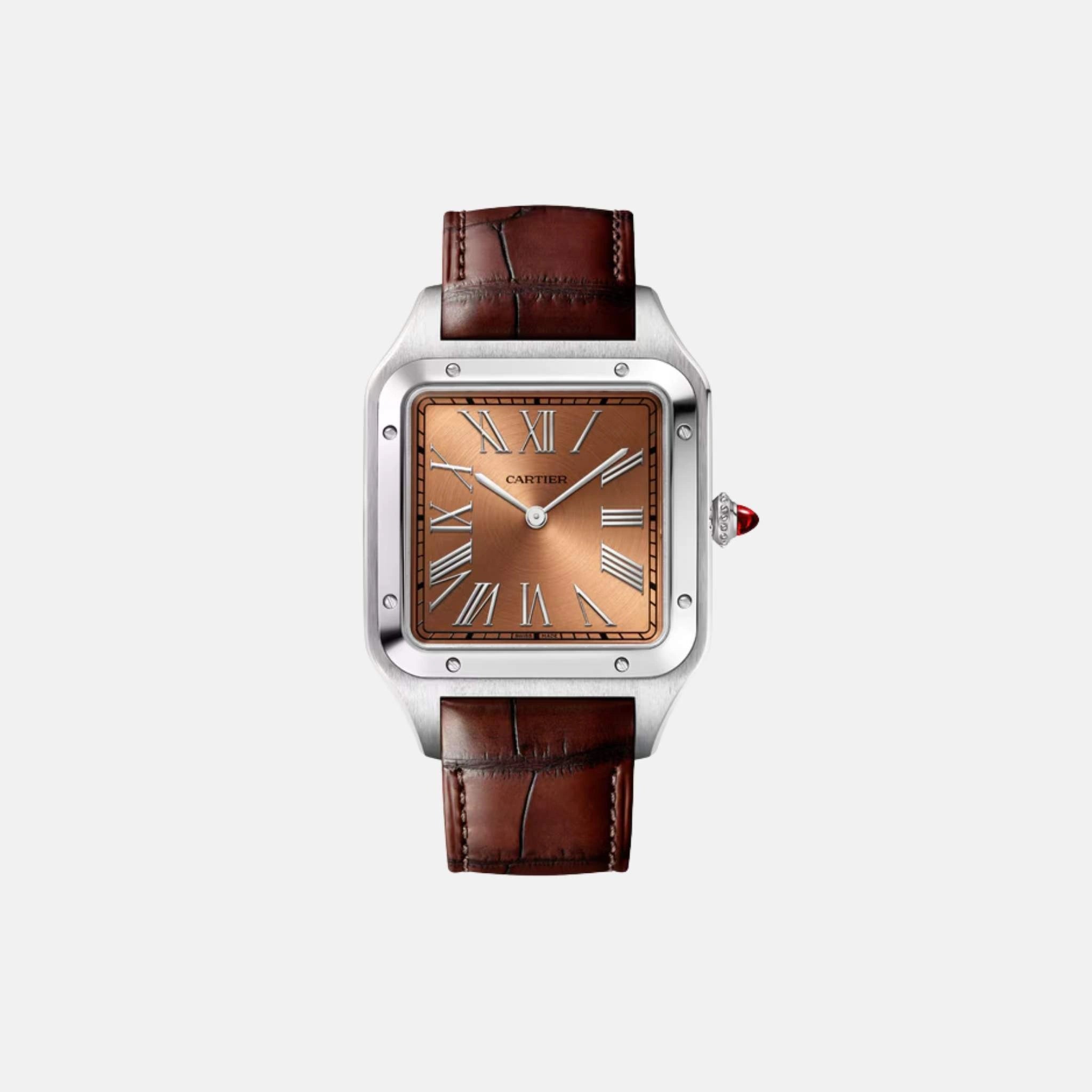 Cartier Santos Dumont Extra Large Model Platinum WGSA0113, Front