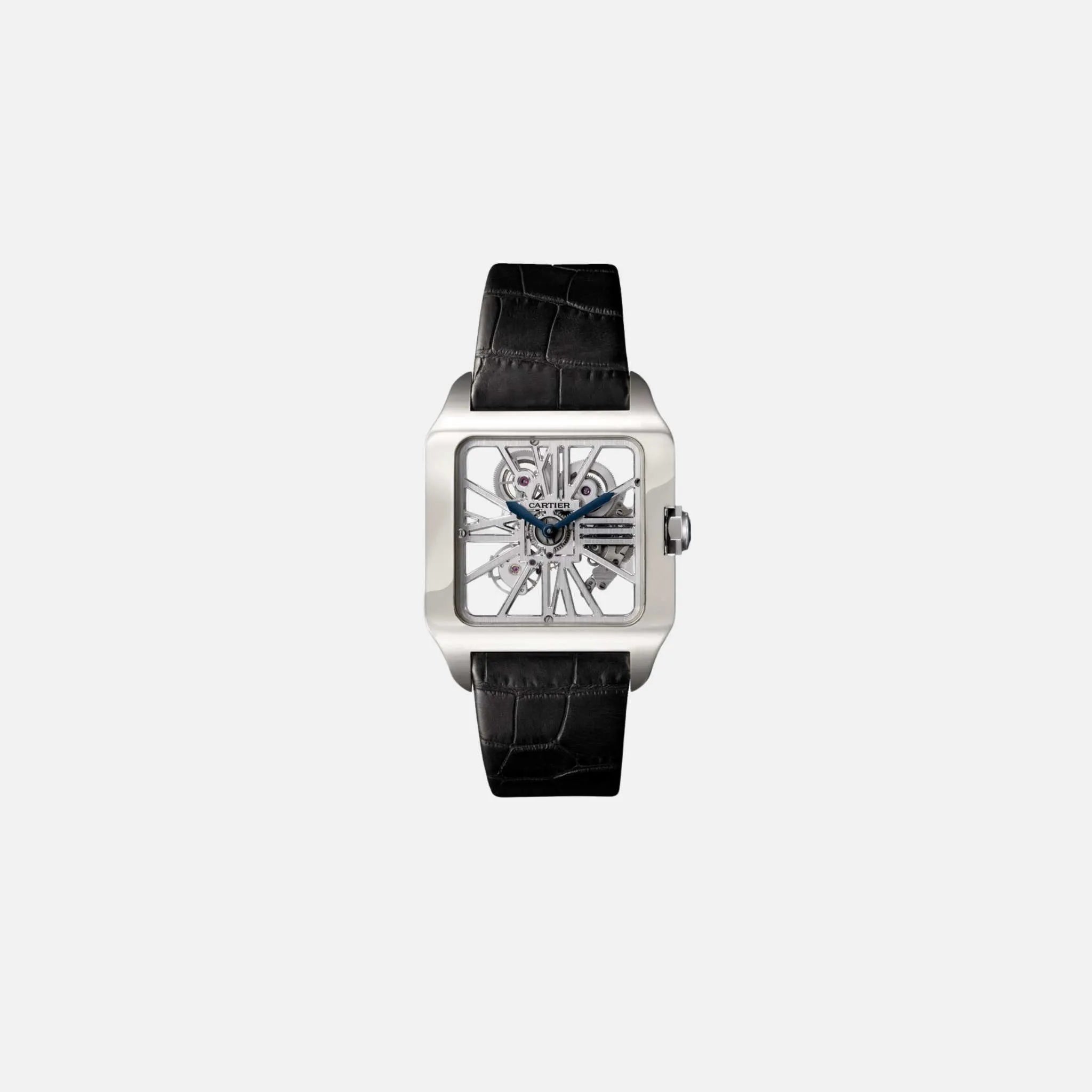 Cartier Santos-Dumont White Gold - Leather 39mm W2020033, Front