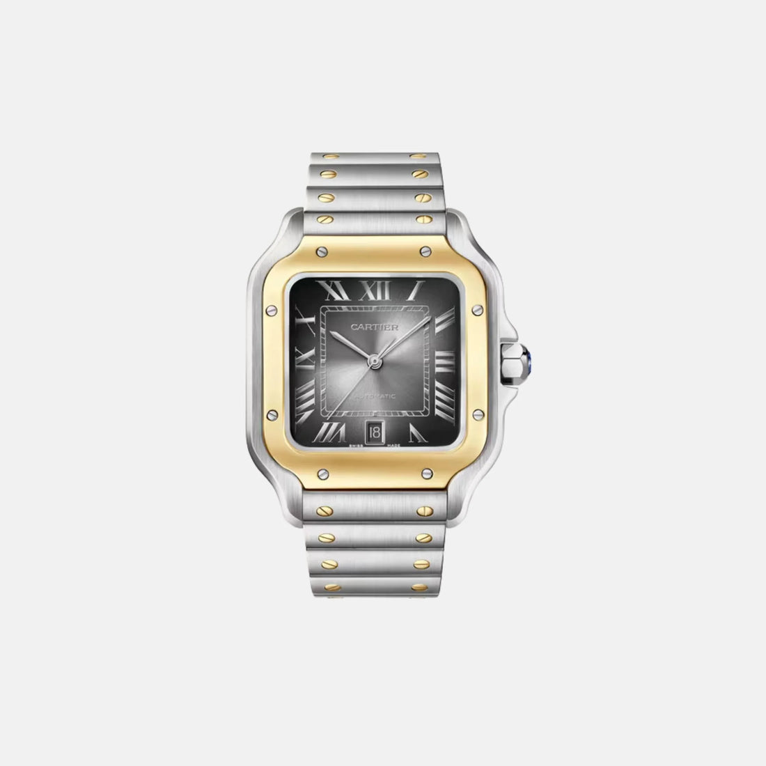 Cartier Santos Large Model Steel Yellow Gold Automatic W2SA0030
