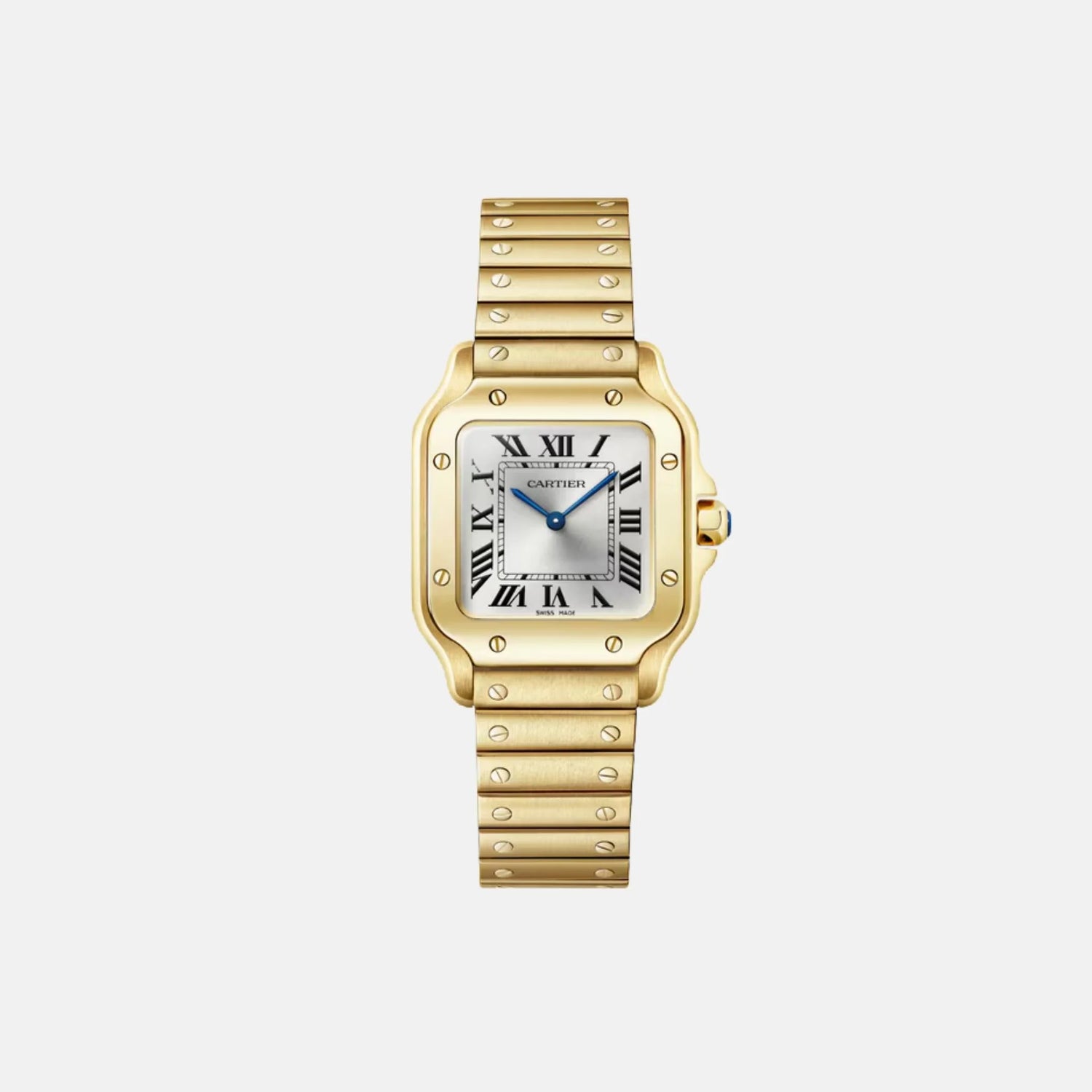 Cartier Santos Small Model 18K Yellow Gold Quartz WGSA0107