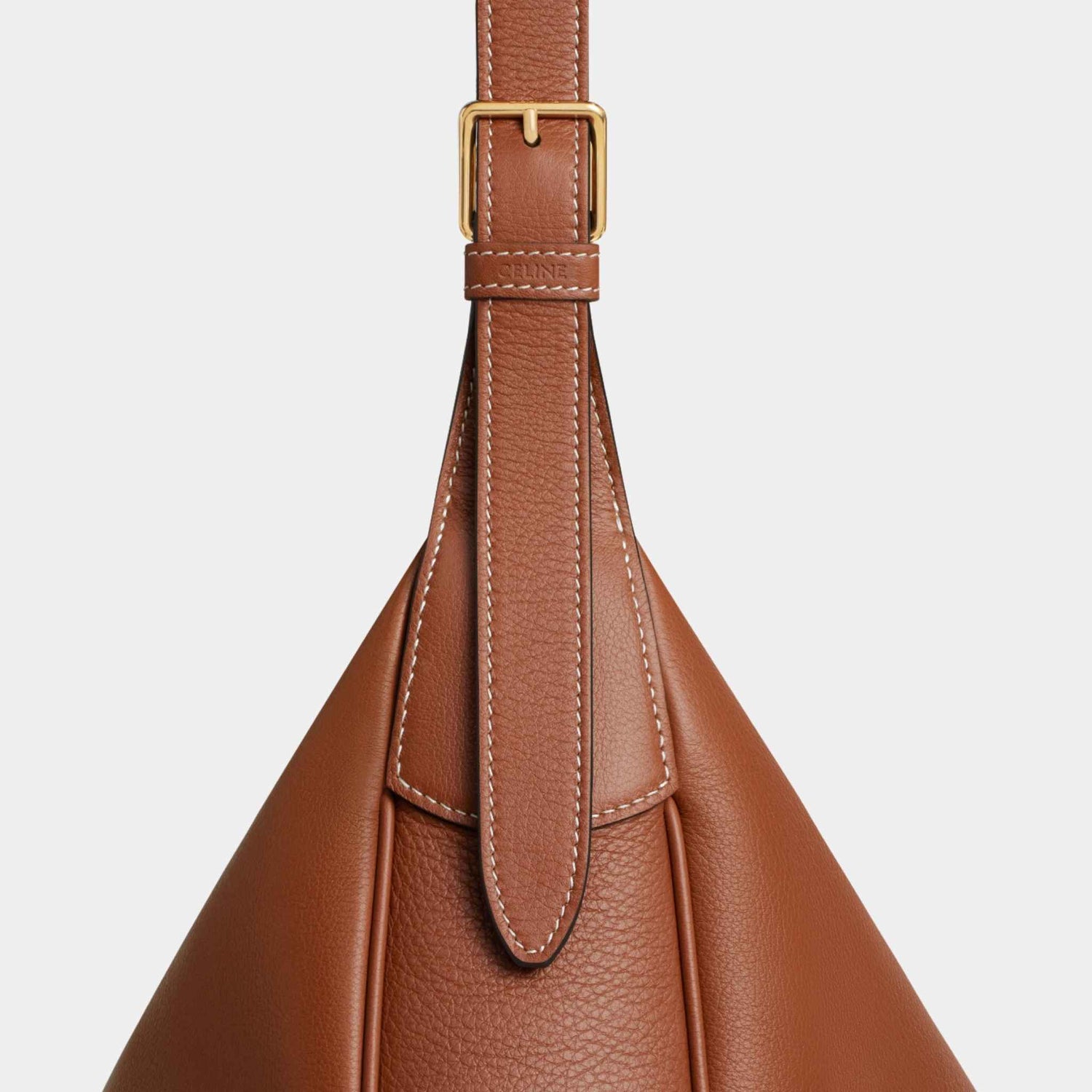 Celine Medium Heloïse Bag Cuir Triomphe In Supple Calfskin, Tan, Close View