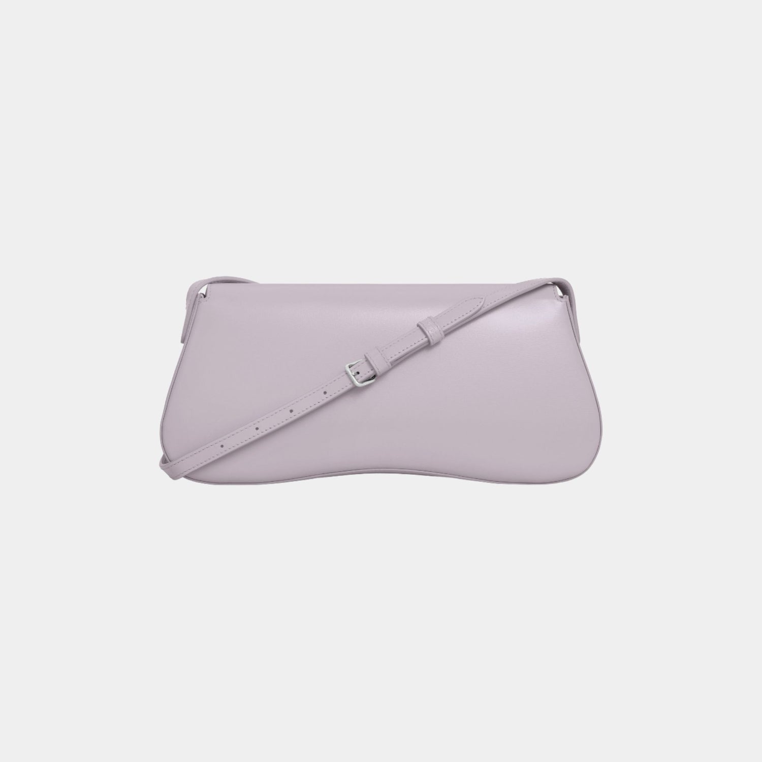 Celine Medium Lola Bag In Shiny Calfskin Handbag, Light Lavender, Back View