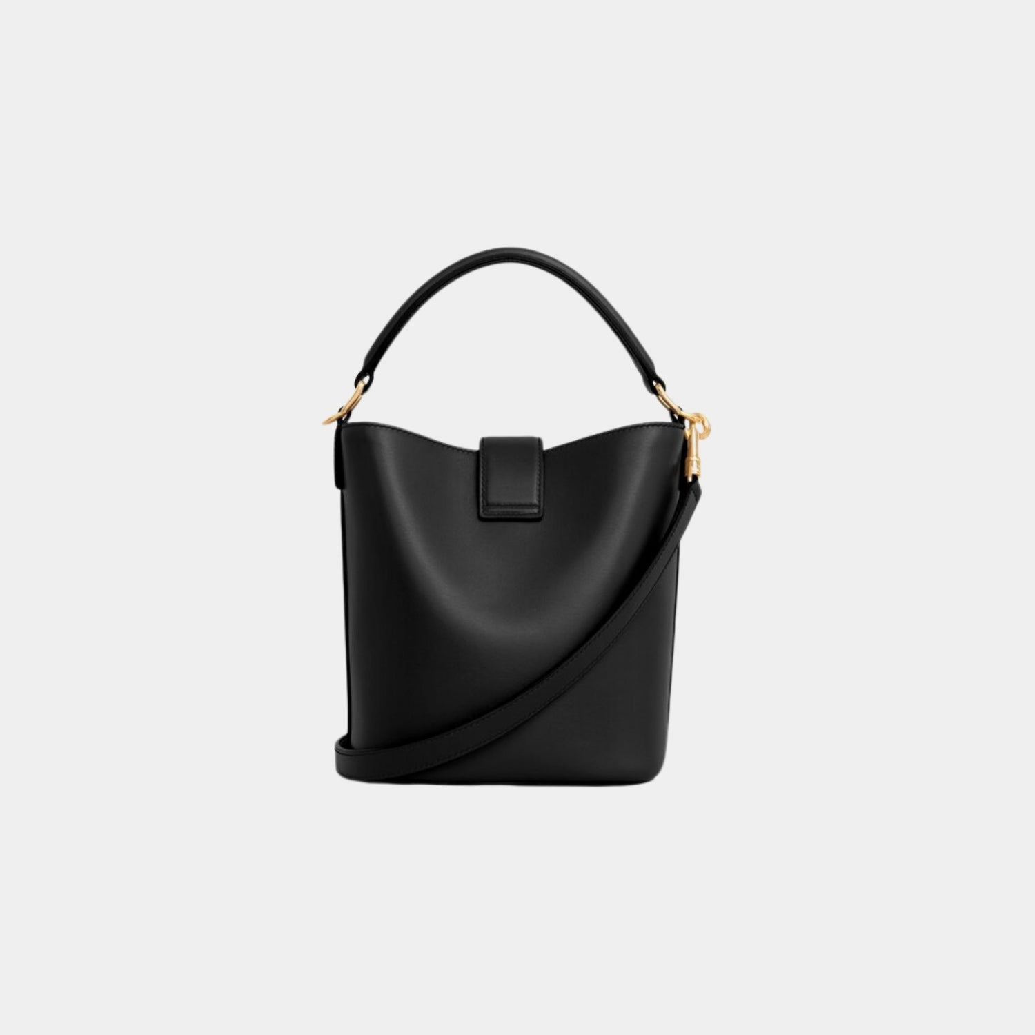 Celine Small Bucket Louise in Smooth Calfskin, Black, Back