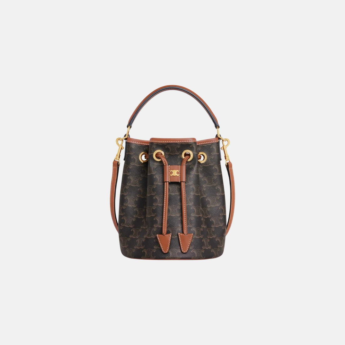 Teen Clara Bag In Triomphe Canvas And Calfskin, Front