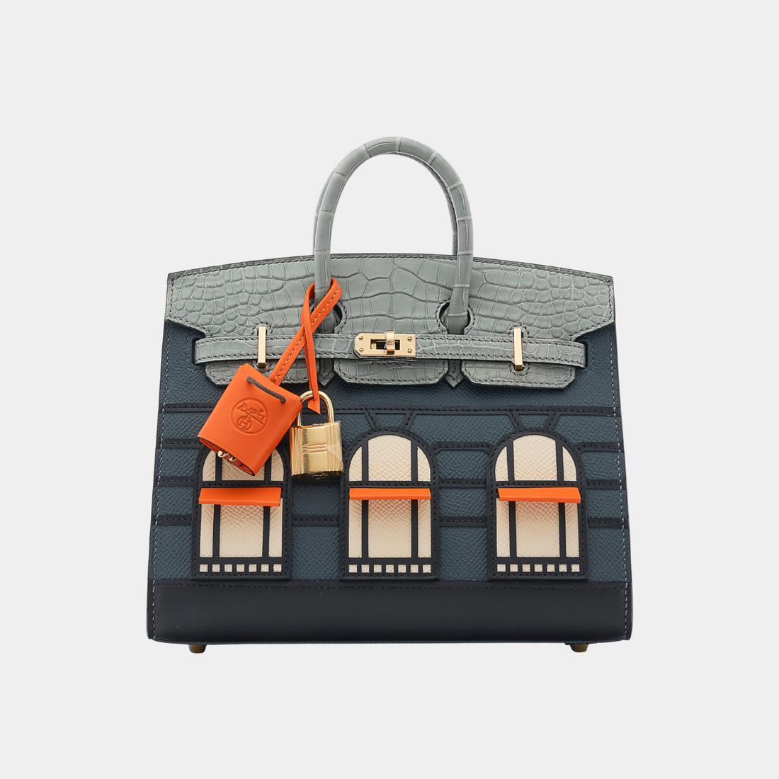 Birkin 20 Faubourg Rainy Days Gris Misty PermaBrass