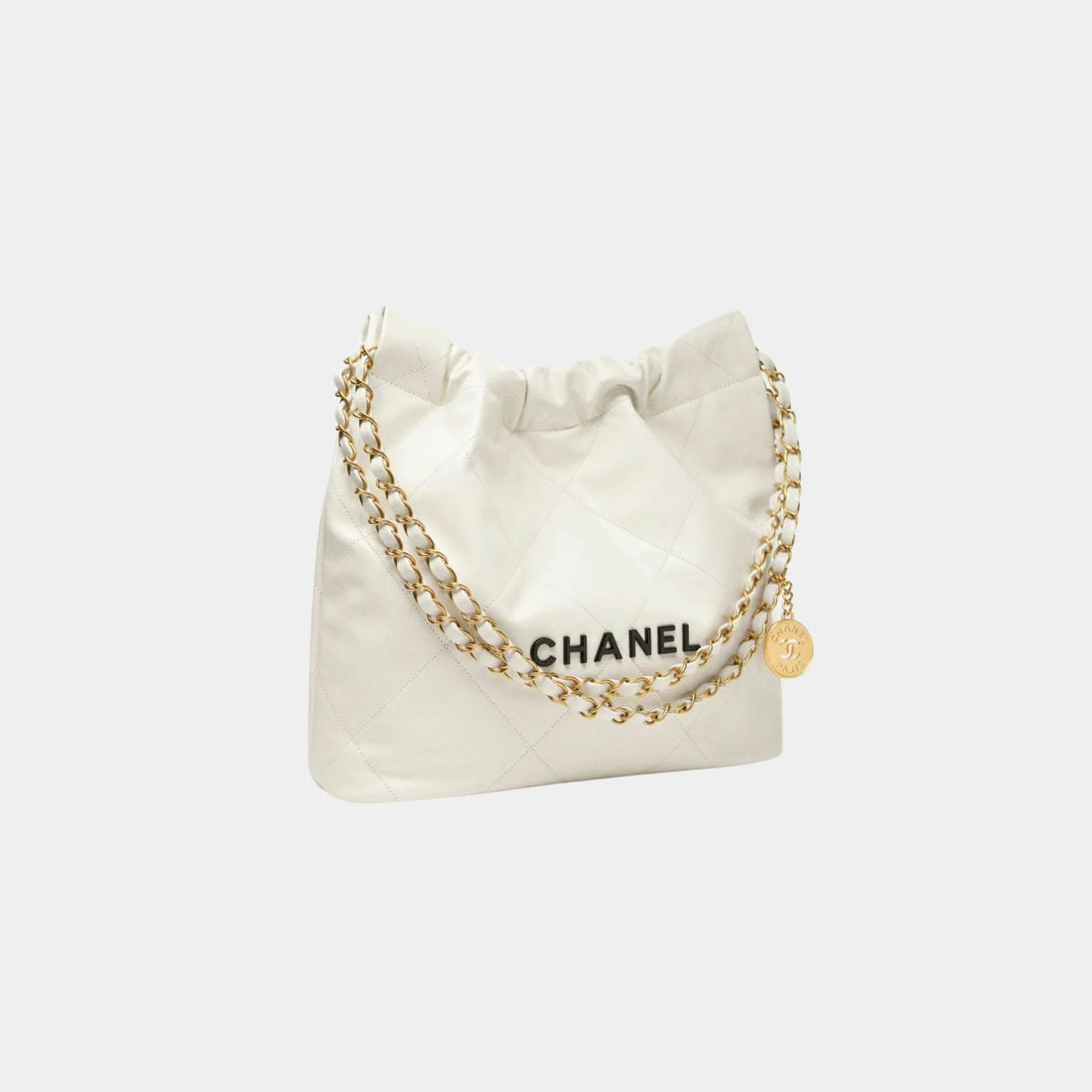 CHANEL 22 Small Handbag Calfskin, Side