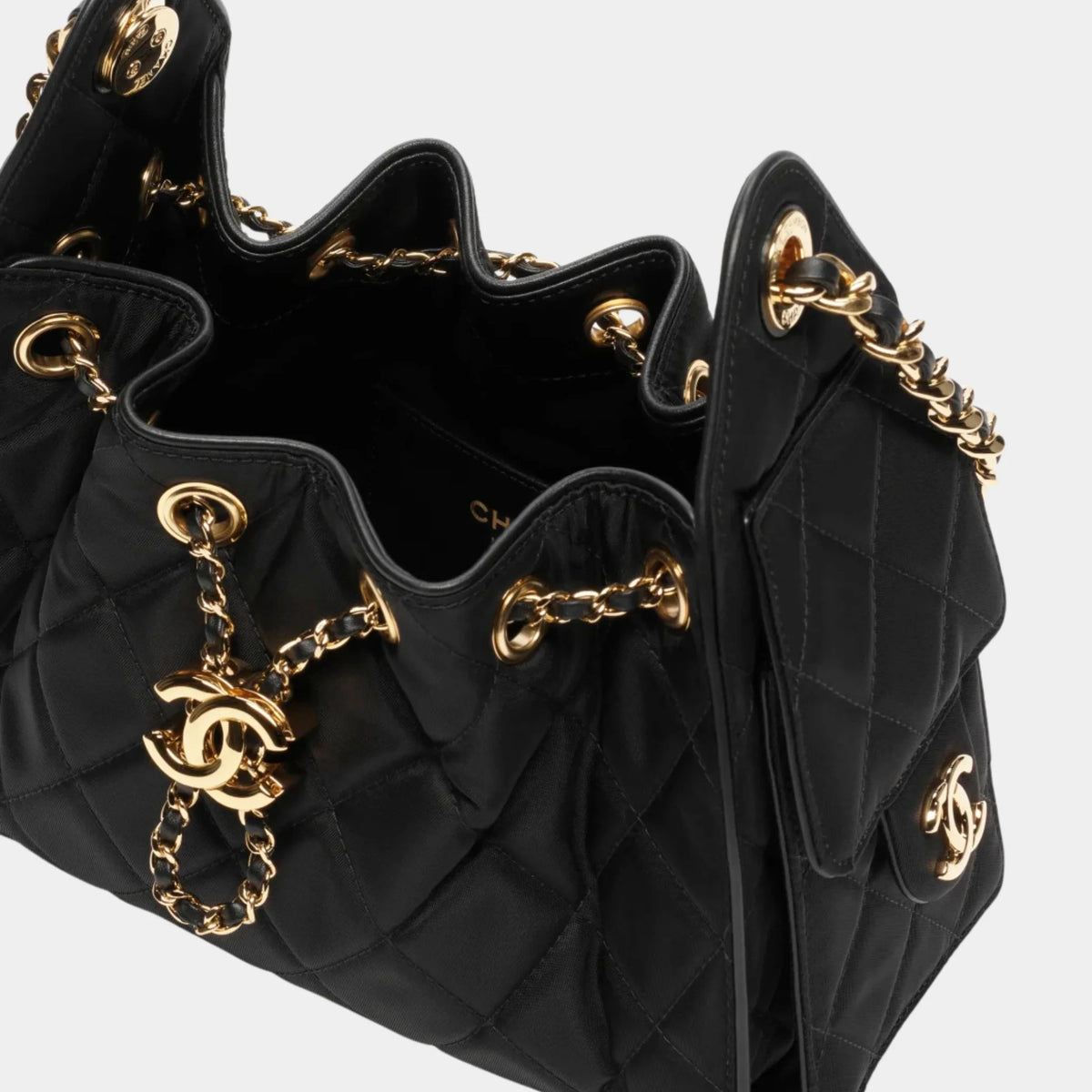 Chanel 25 Mini Handbag Calfskin &amp; Gold-Tone Metal