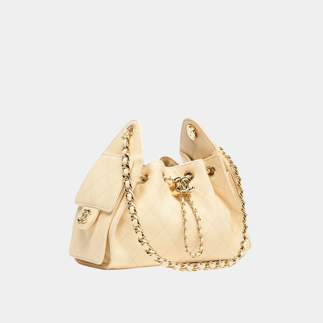 Chanel 25 Mini Handbag Calfskin & Gold-Tone Metal