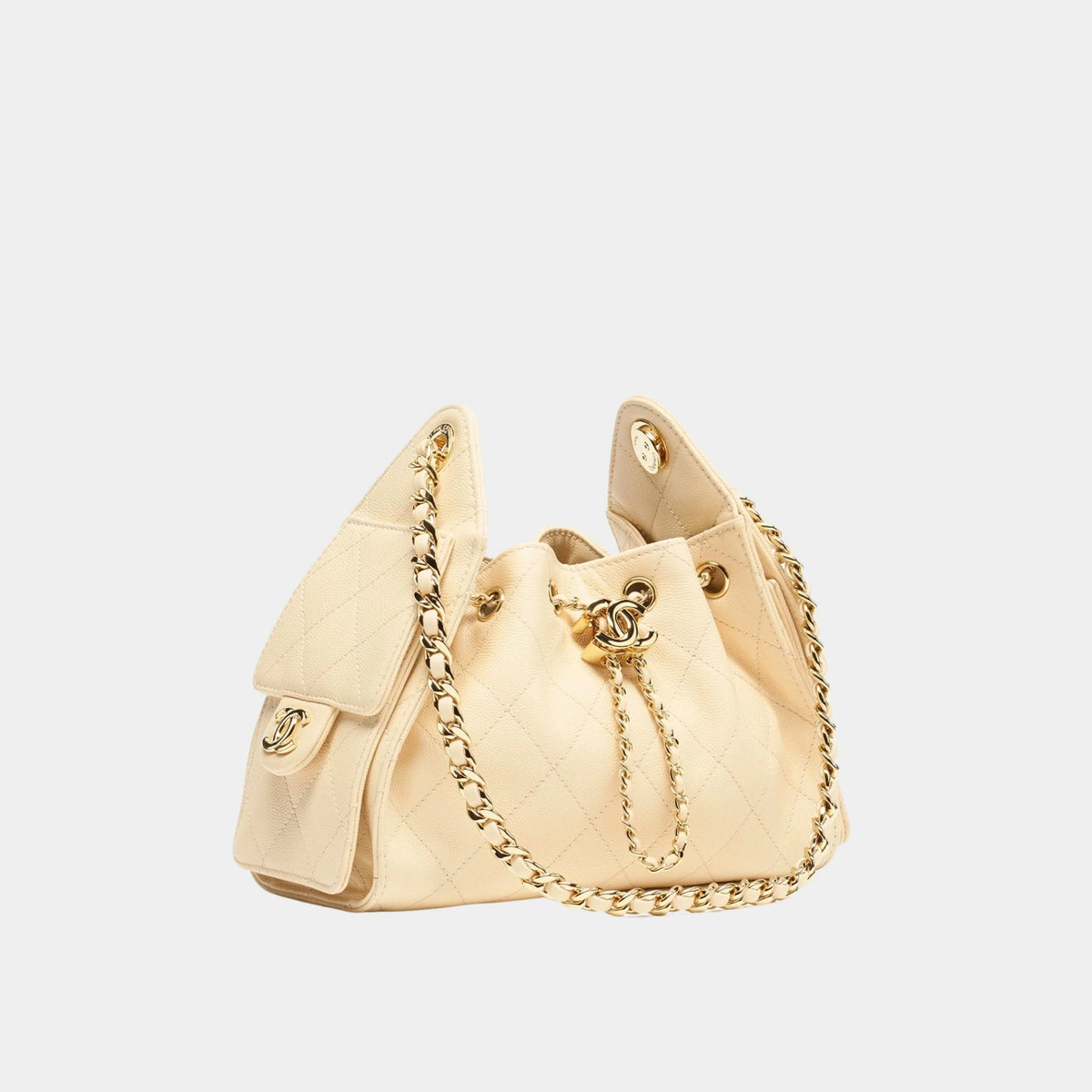 Chanel 25 Mini Handbag Calfskin &amp; Gold-Tone Metal
