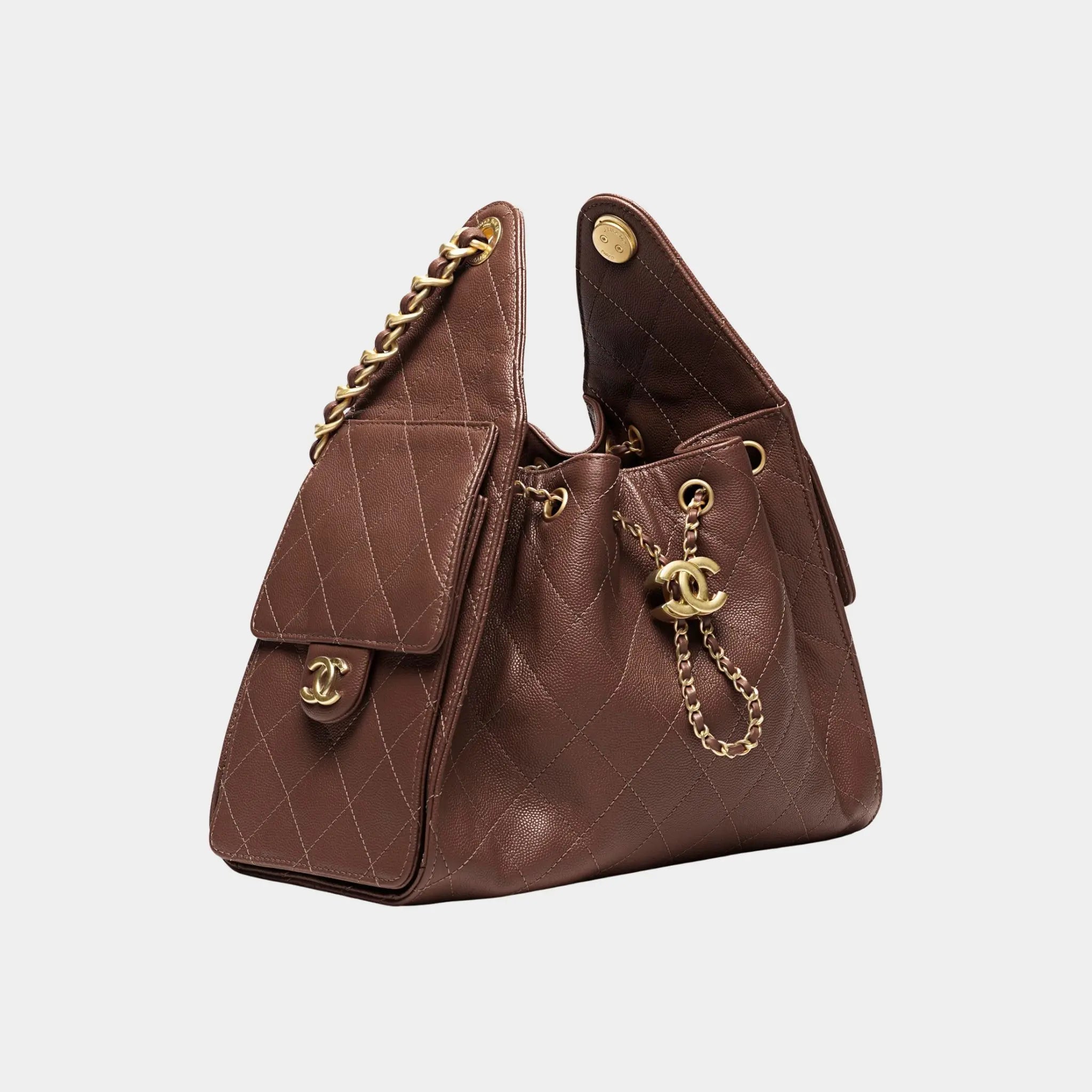 Chanel 25 Small Handbag Calfskin &amp; Gold-Tone Metal