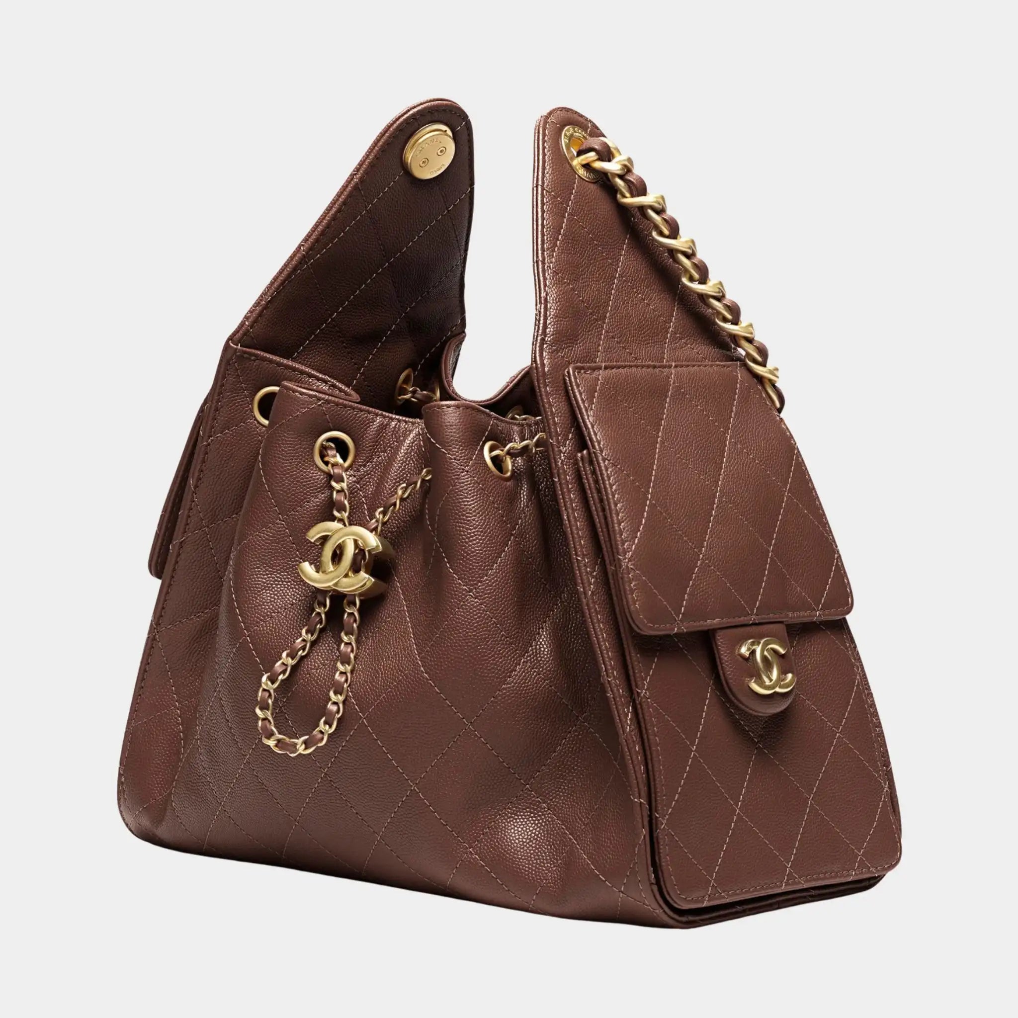Chanel 25 Small Handbag Calfskin &amp; Gold-Tone Metal