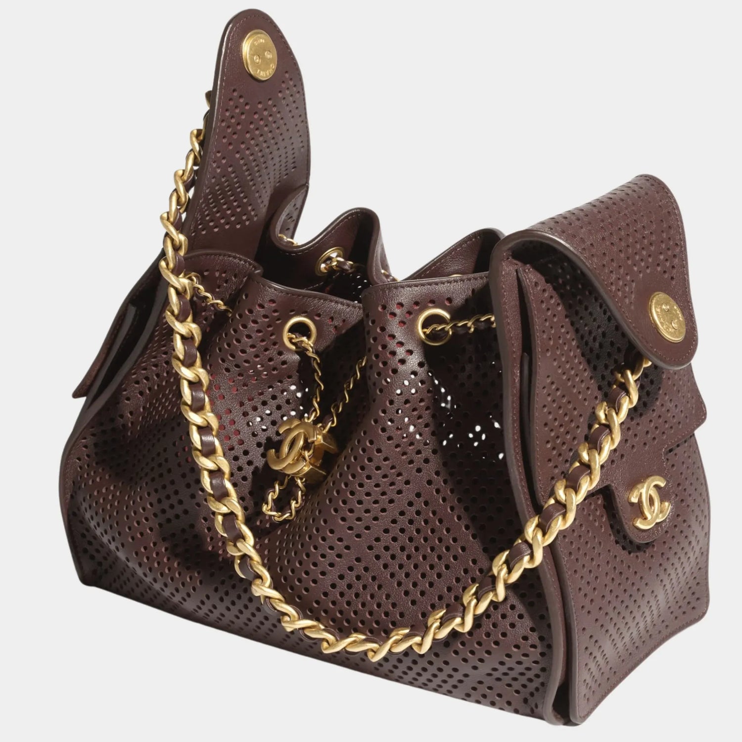 Chanel 25 Small Handbag Calfskin &amp; Gold Tone Metal, grained calskin, 