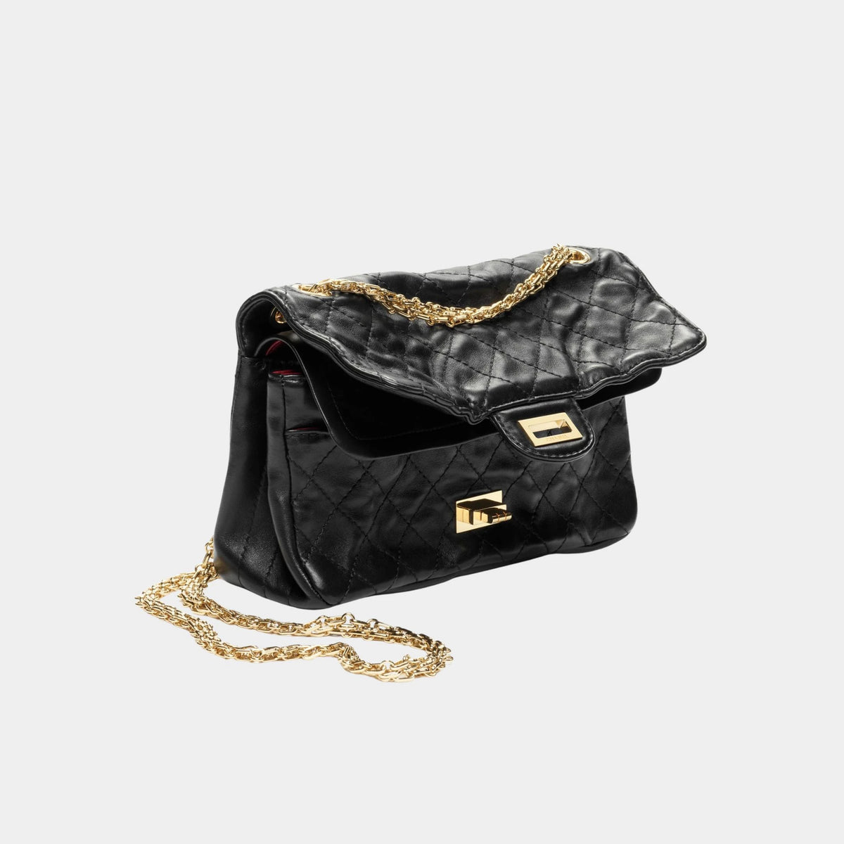 Bag 2.55 Lamb & gold-plated metal