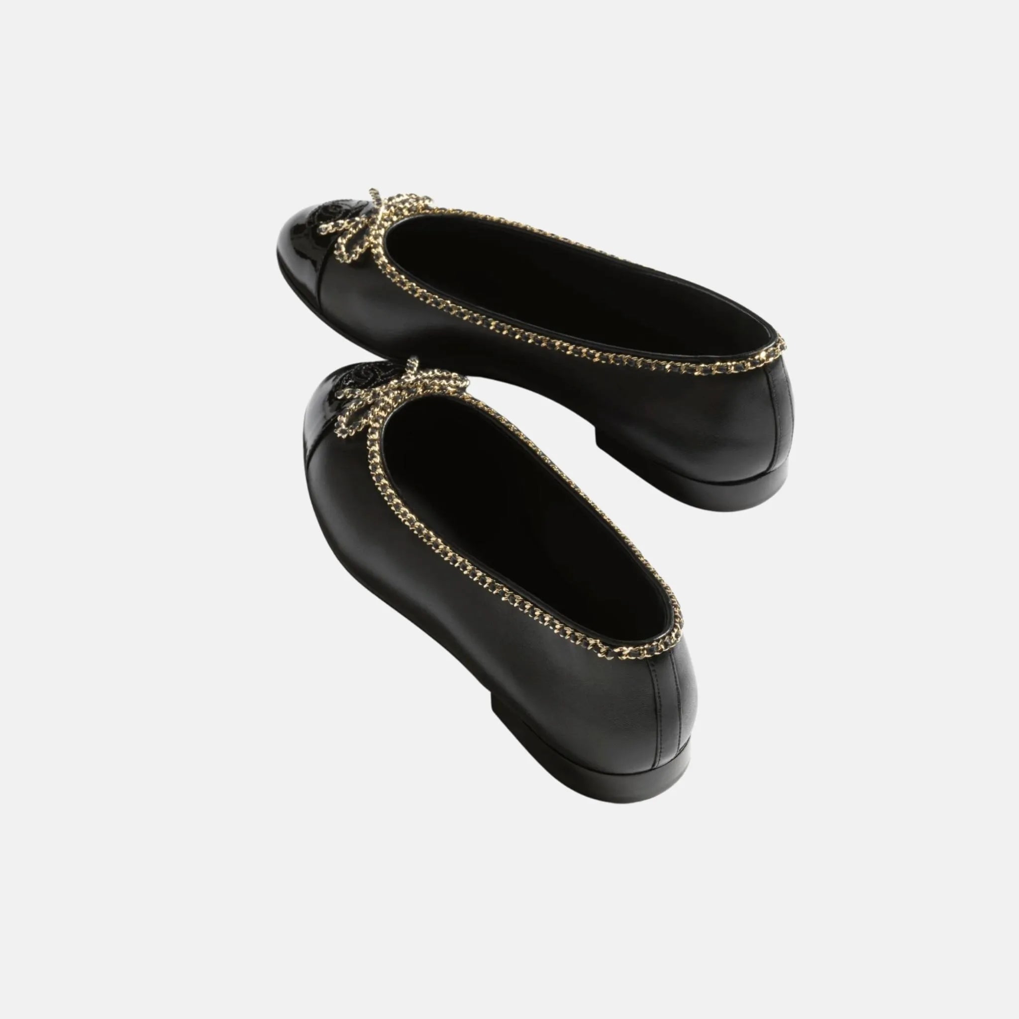 Chanel Ballerinas in Lambskin and Varnished Calfskin, Top