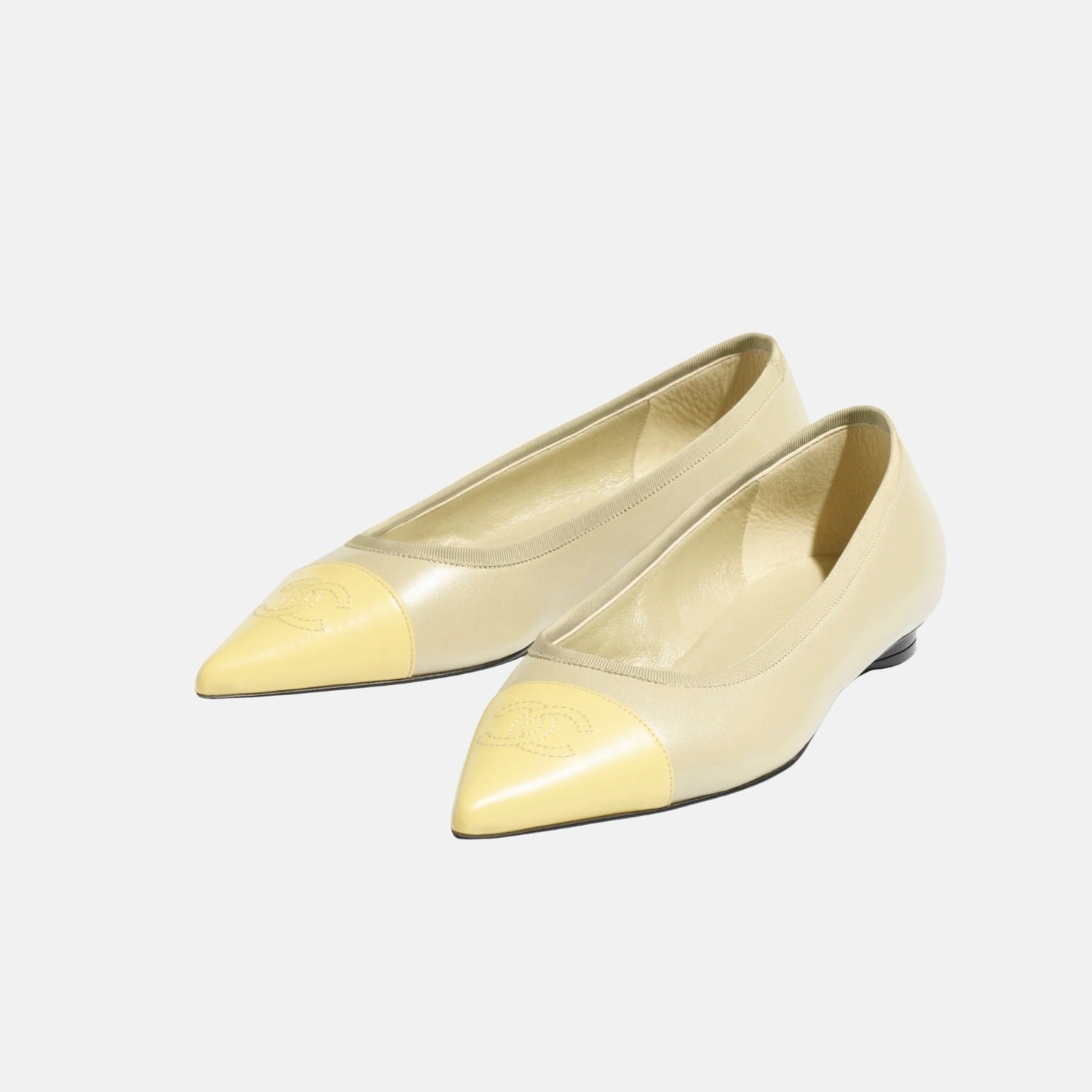 Chanel Ballet Flats in Iridescent Lambskin, Front