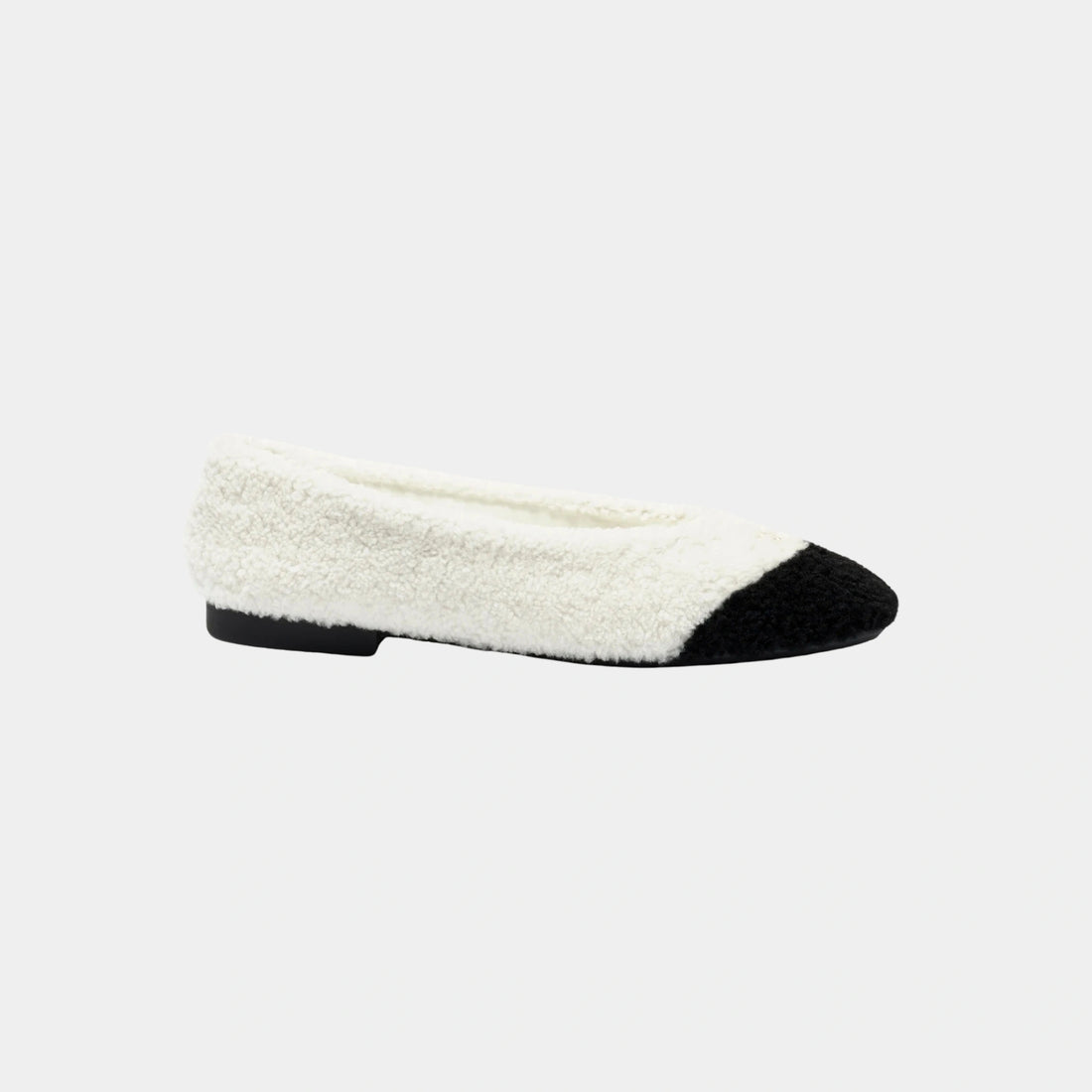 Ballet flats Shearling Lambskin White &amp; Black