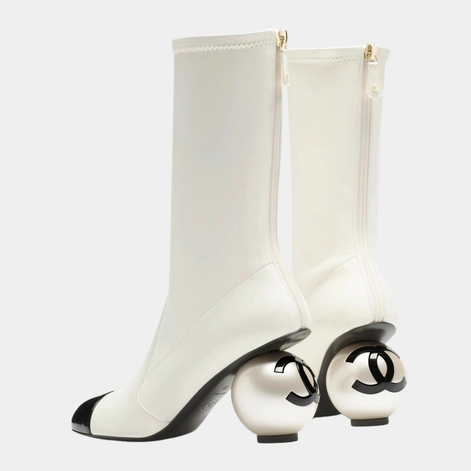 Boots Stretch Lambskin &amp; Patent Calfskin