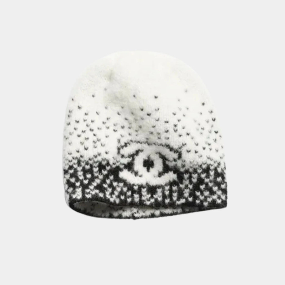 Cap Cashmere & wool - Black & White