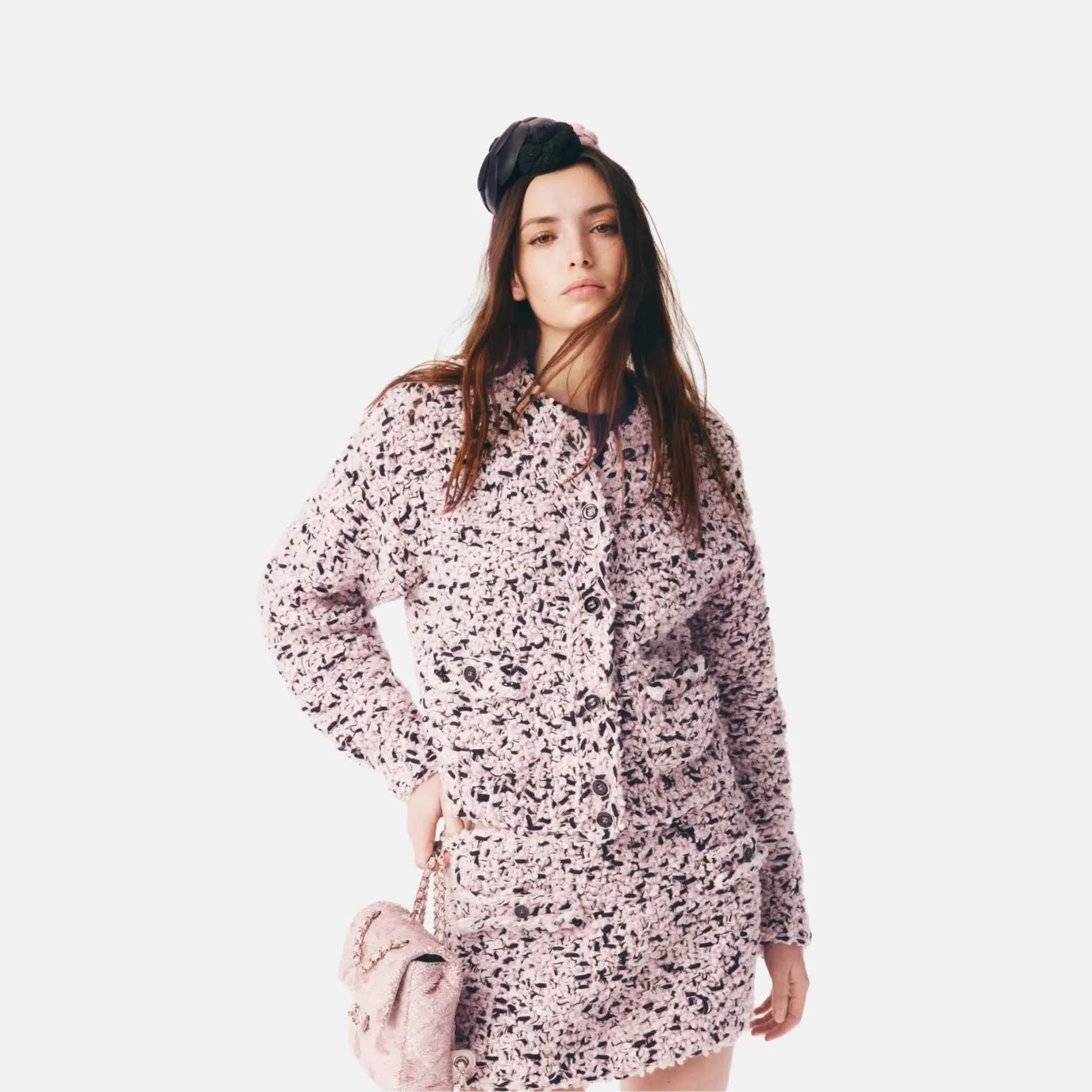 Chanel Cardigan in Cotton and Wool, Front