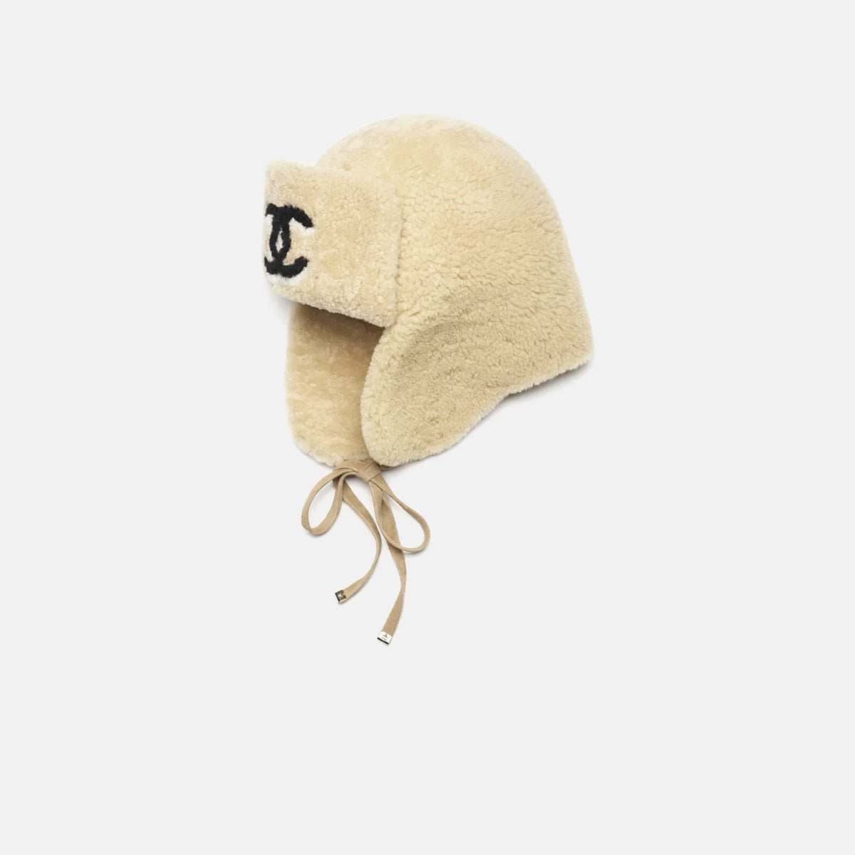 Chapka Shearling Lambskin Beige, Black & White