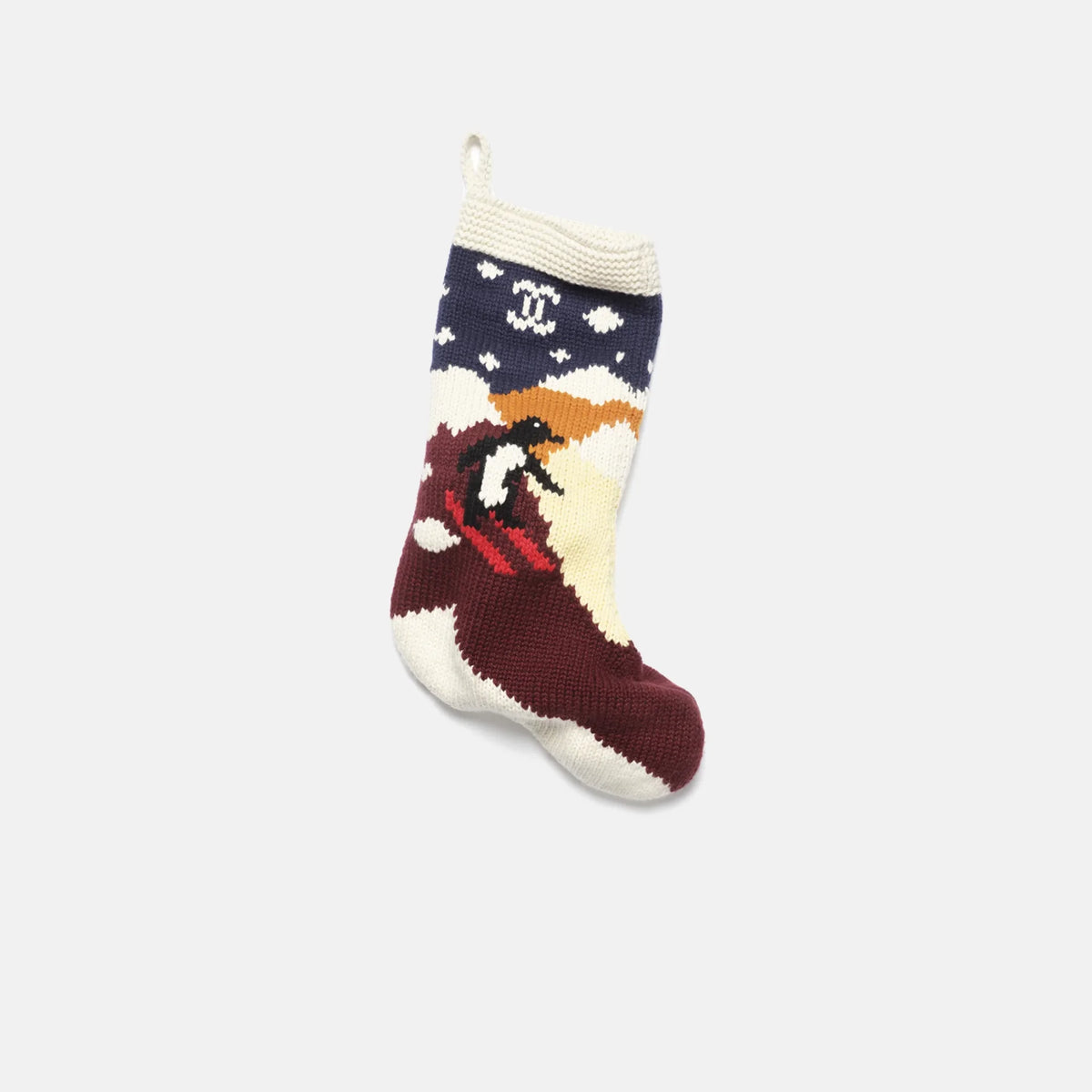 Christmas Stocking Cashmere Ecru & Multicolour