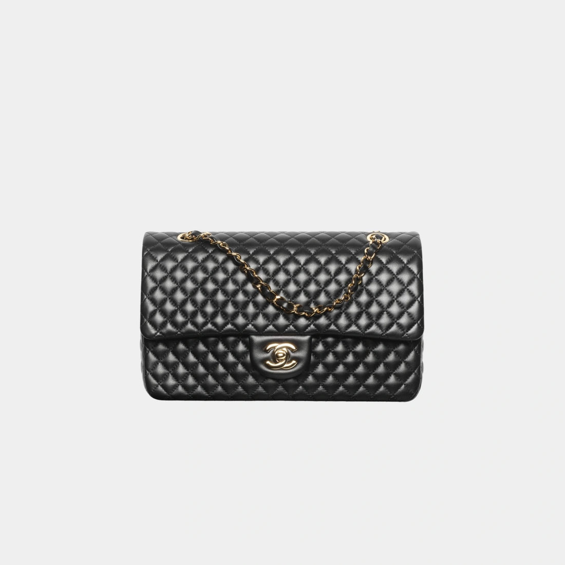 Chanel Classic 11.12 Handbag Lambskin Black
