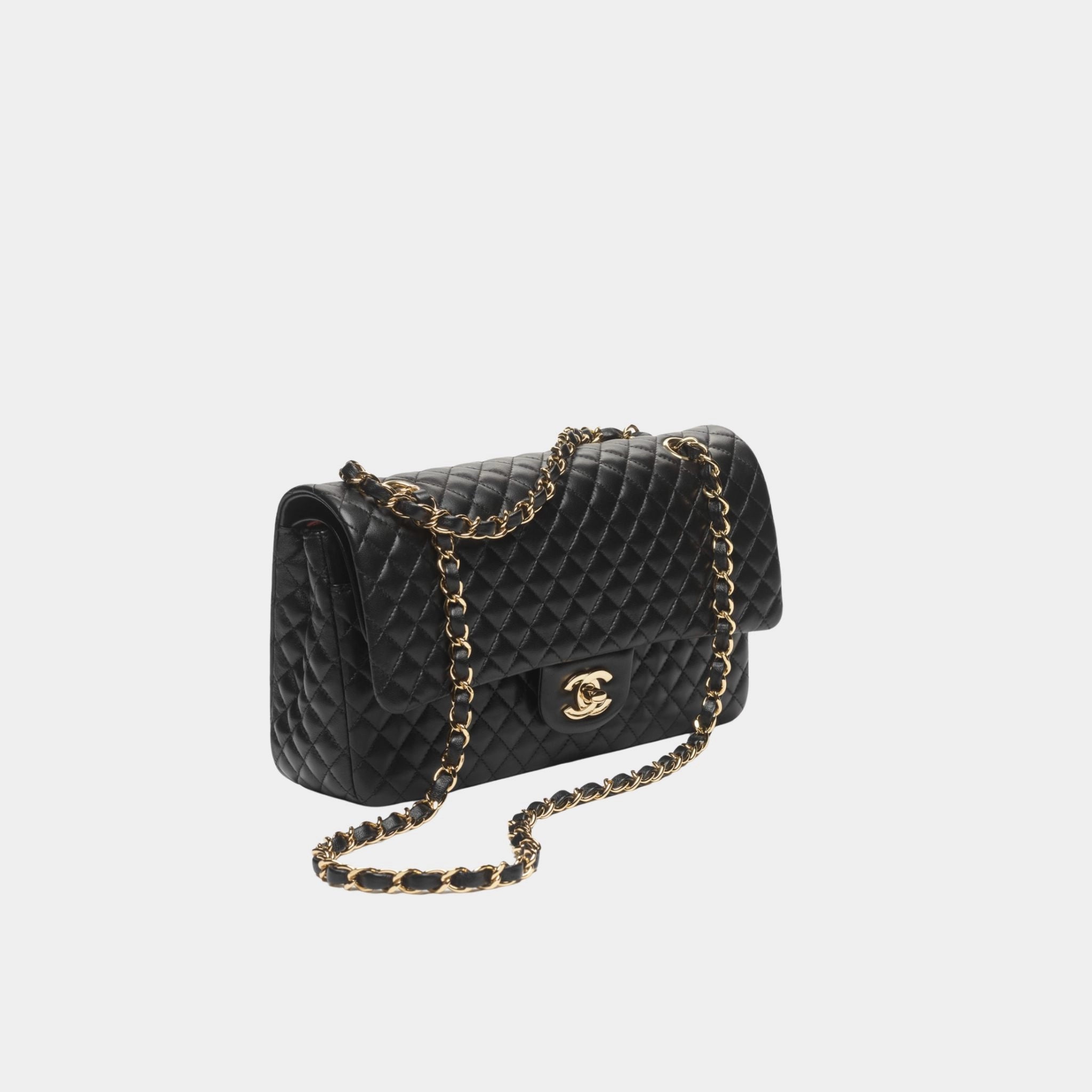 Chanel Classic 11.12 Handbag Lambskin Black