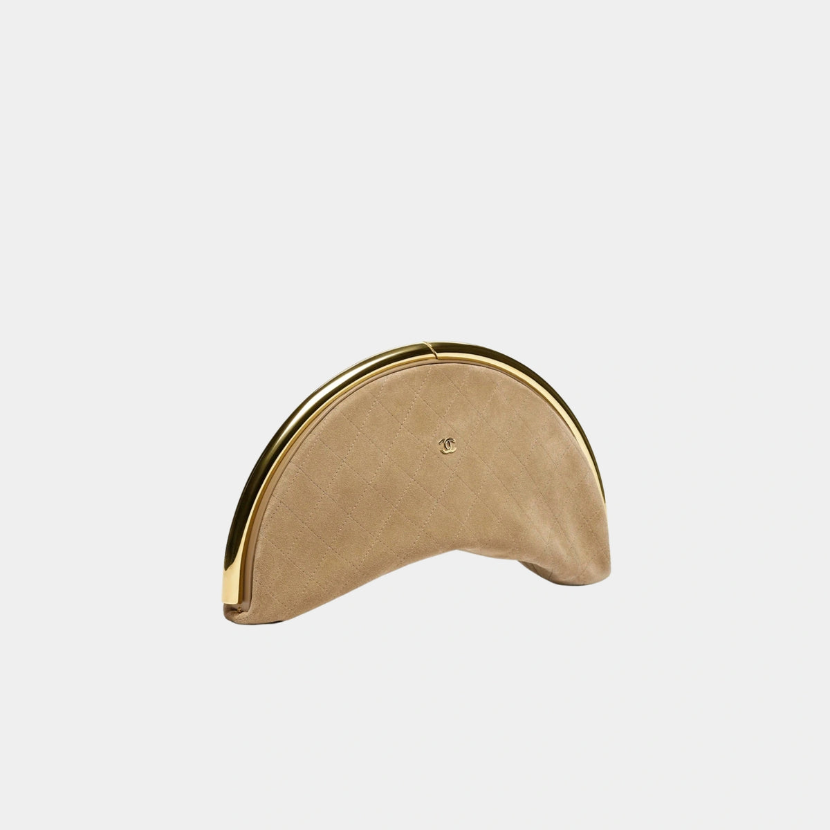 Clutch Calfskin &amp; Gold Metal