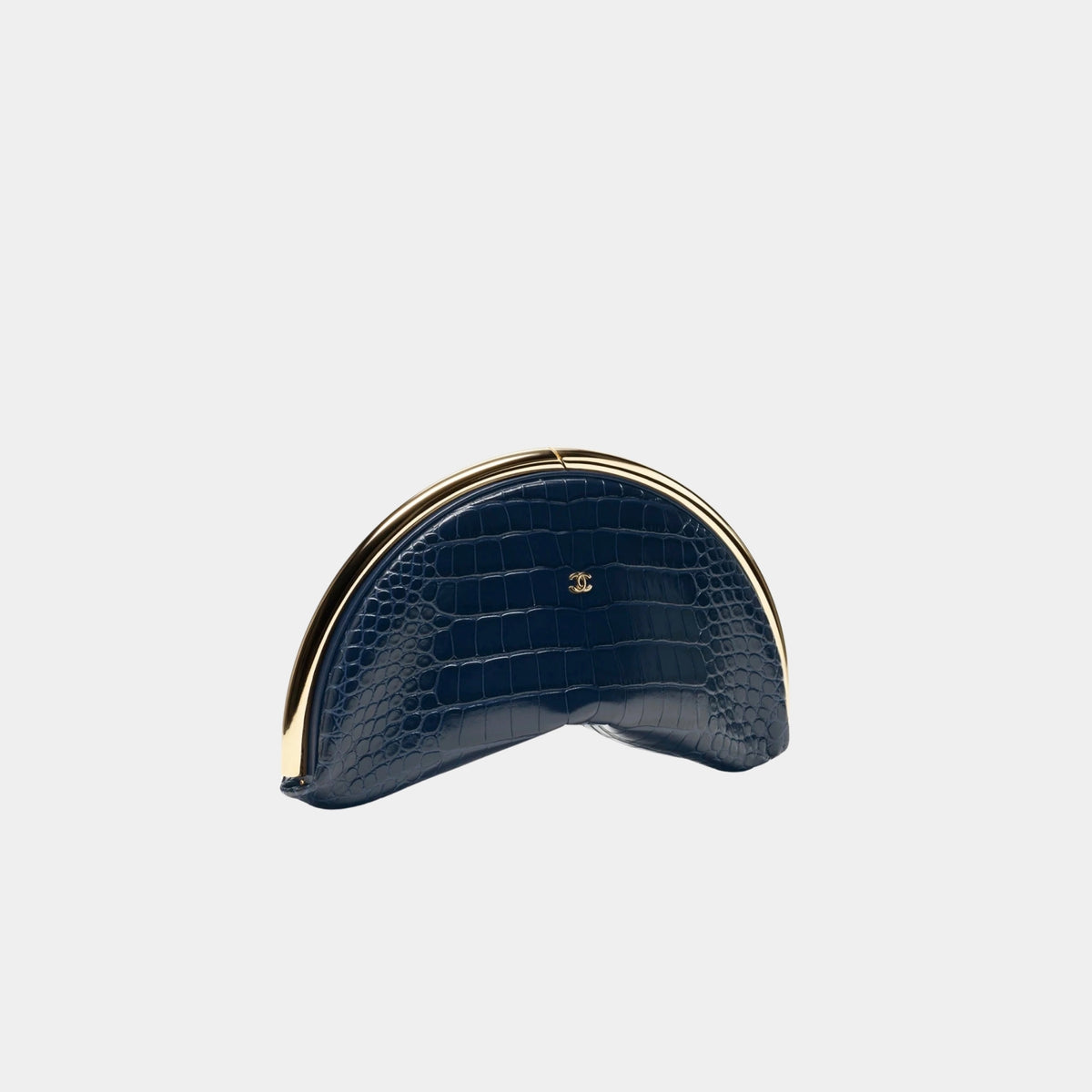 Clutch Calfskin &amp; Gold Metal