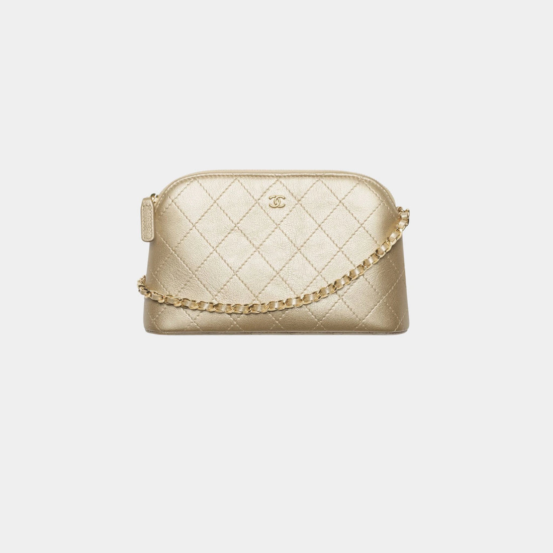 Chanel Clutch With Chain Metallic Grained Goatskin &amp; Gold Tone Metal
