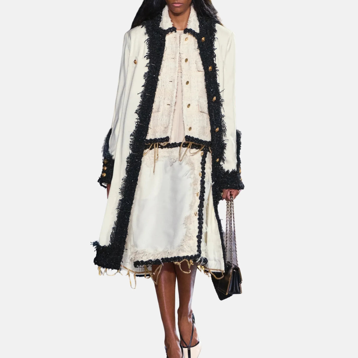 Coat Silk in White