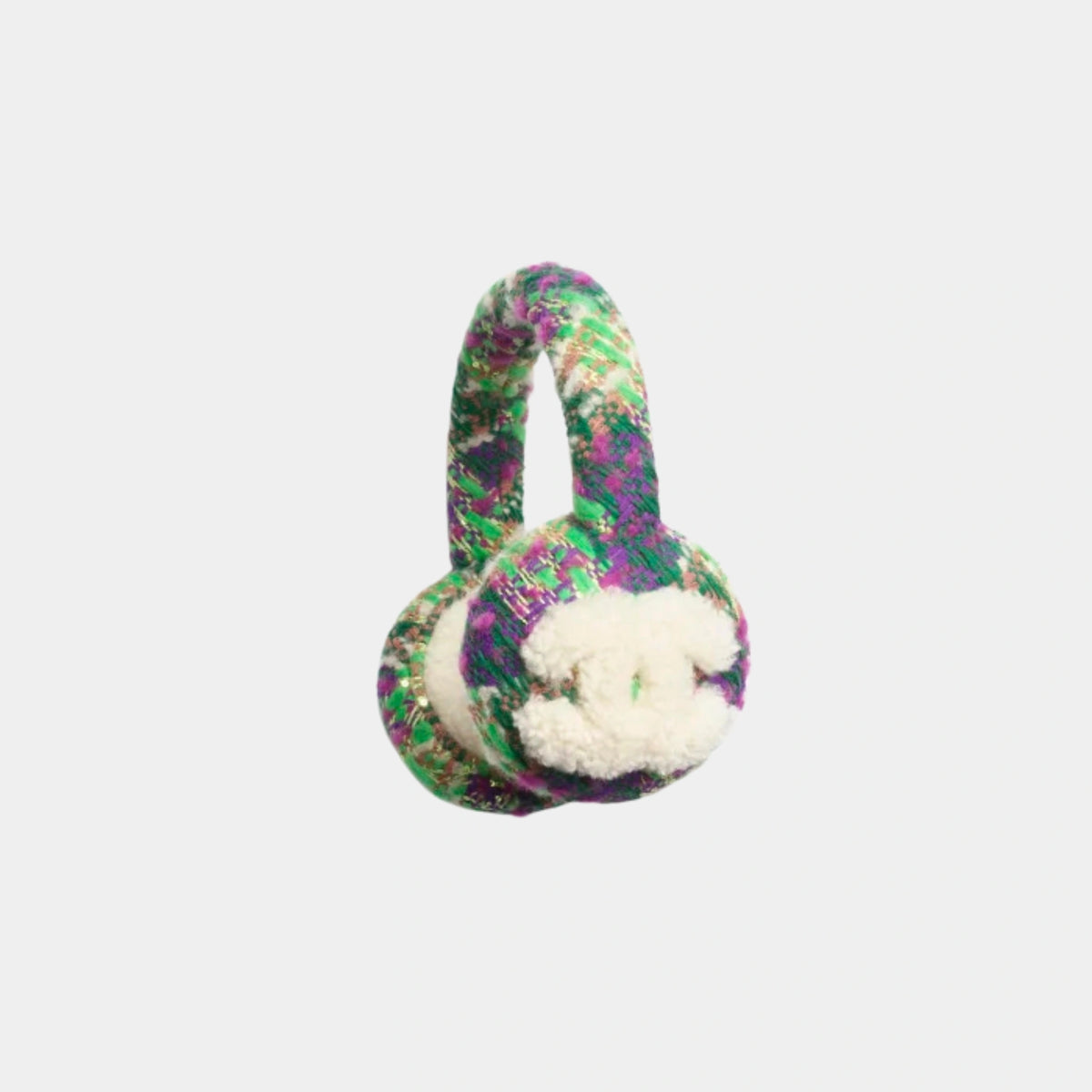 Earmuffs in Tweed & Woolly Lamb