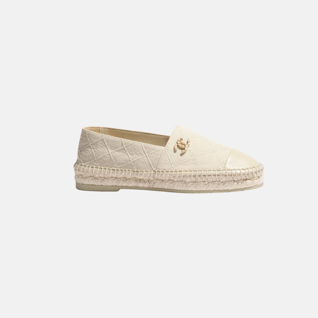 Chanel Espadrilles in Cotton and Lambskin, Side